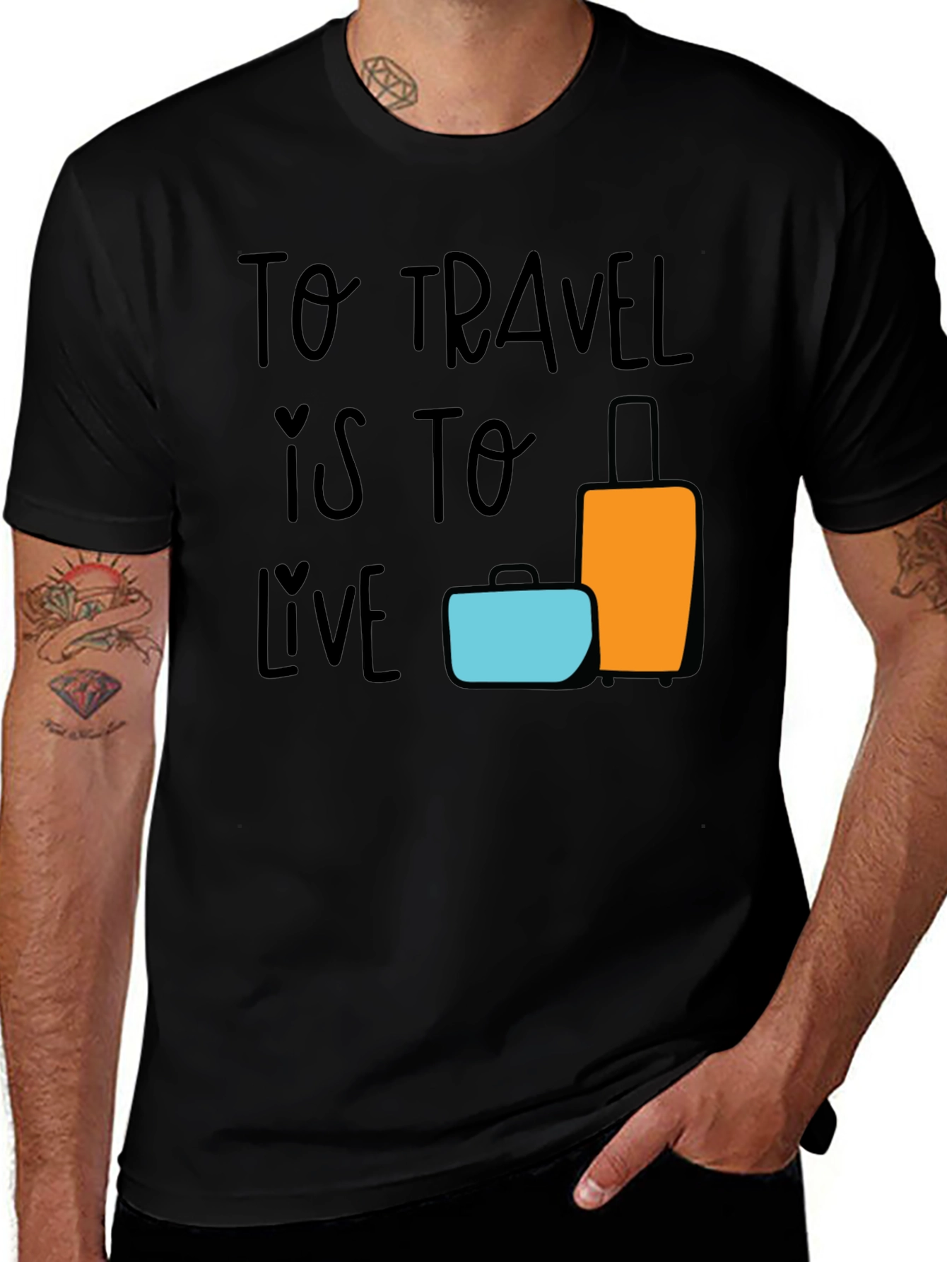 Variant 22 of To Travel Is To Live Graphic T-Shirt
