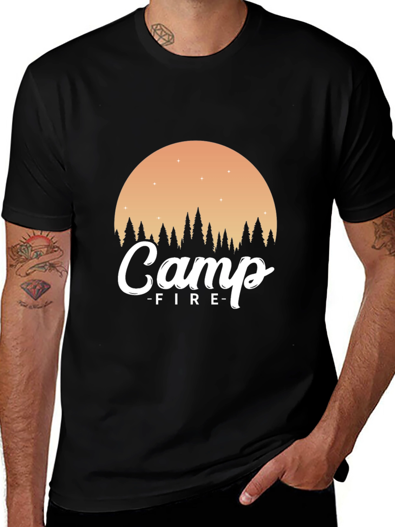 Variant 17 of Campfire Graphic Tee - Adventure Ready