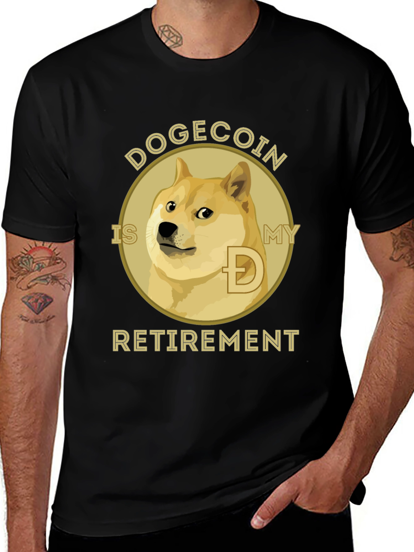 Dogecoin Retirement T-Shirt - Crypto Investor Tee