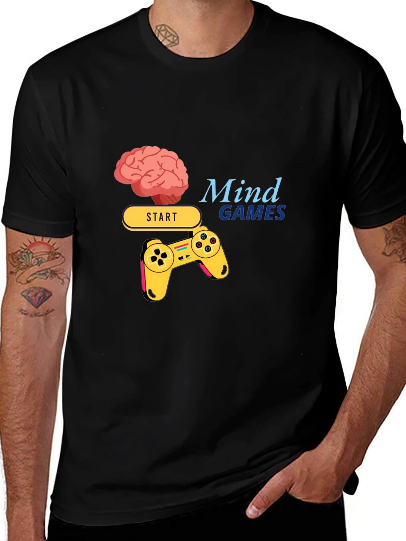 Variant 21 of Mind Games Brain Controller Graphic Tee