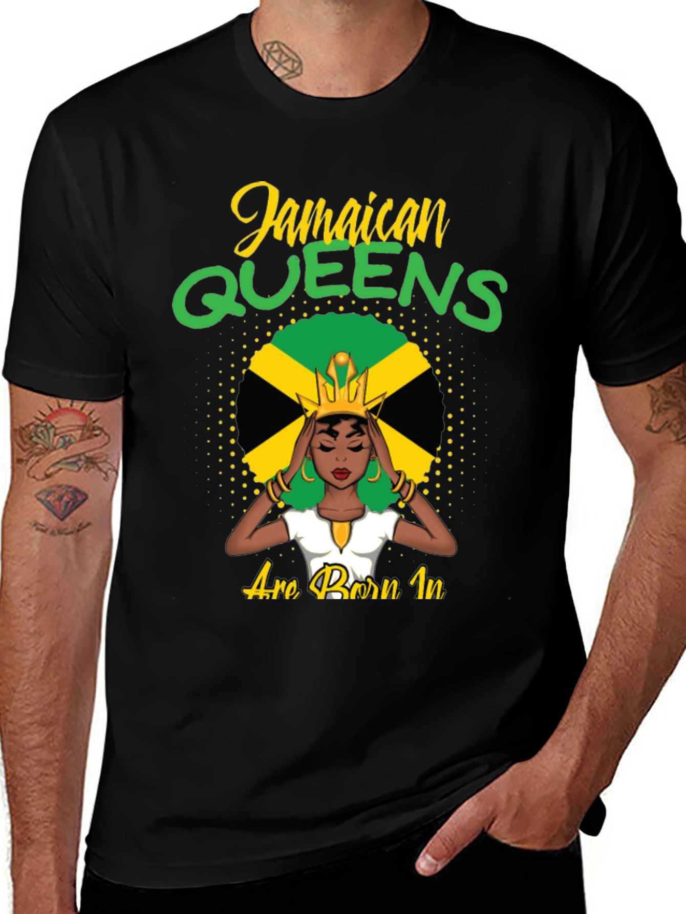Jamaican Queens T-Shirt - Born In Jamaica Pride
