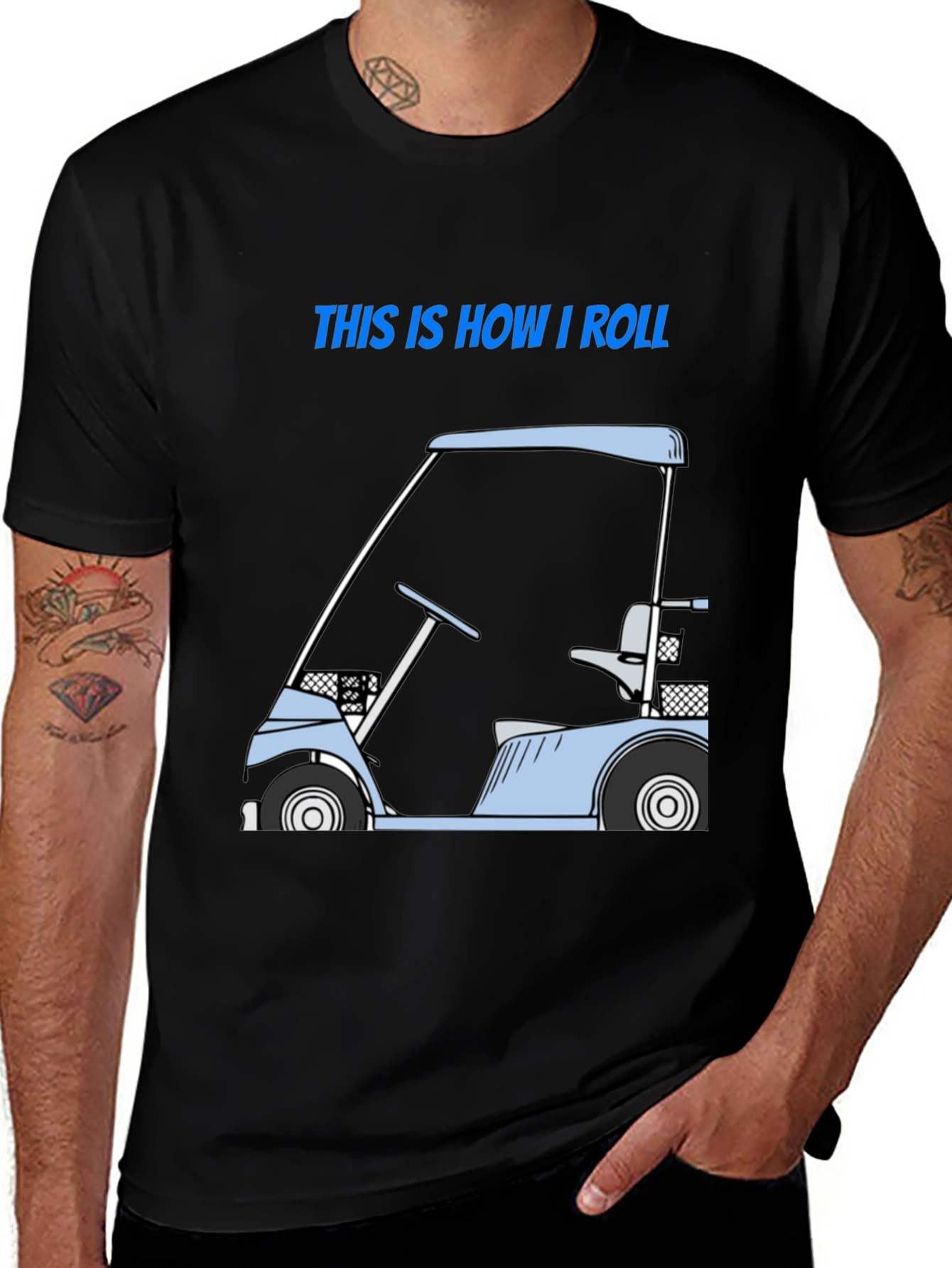 Variant 22 of Golf Cart T-Shirt - This Is How I Roll Tee