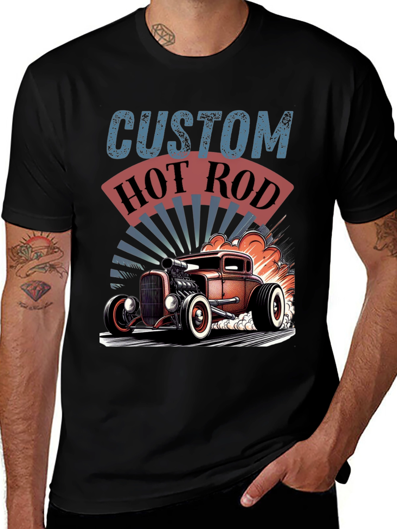 Variant 13 of Custom Hot Rod Graphic Tee