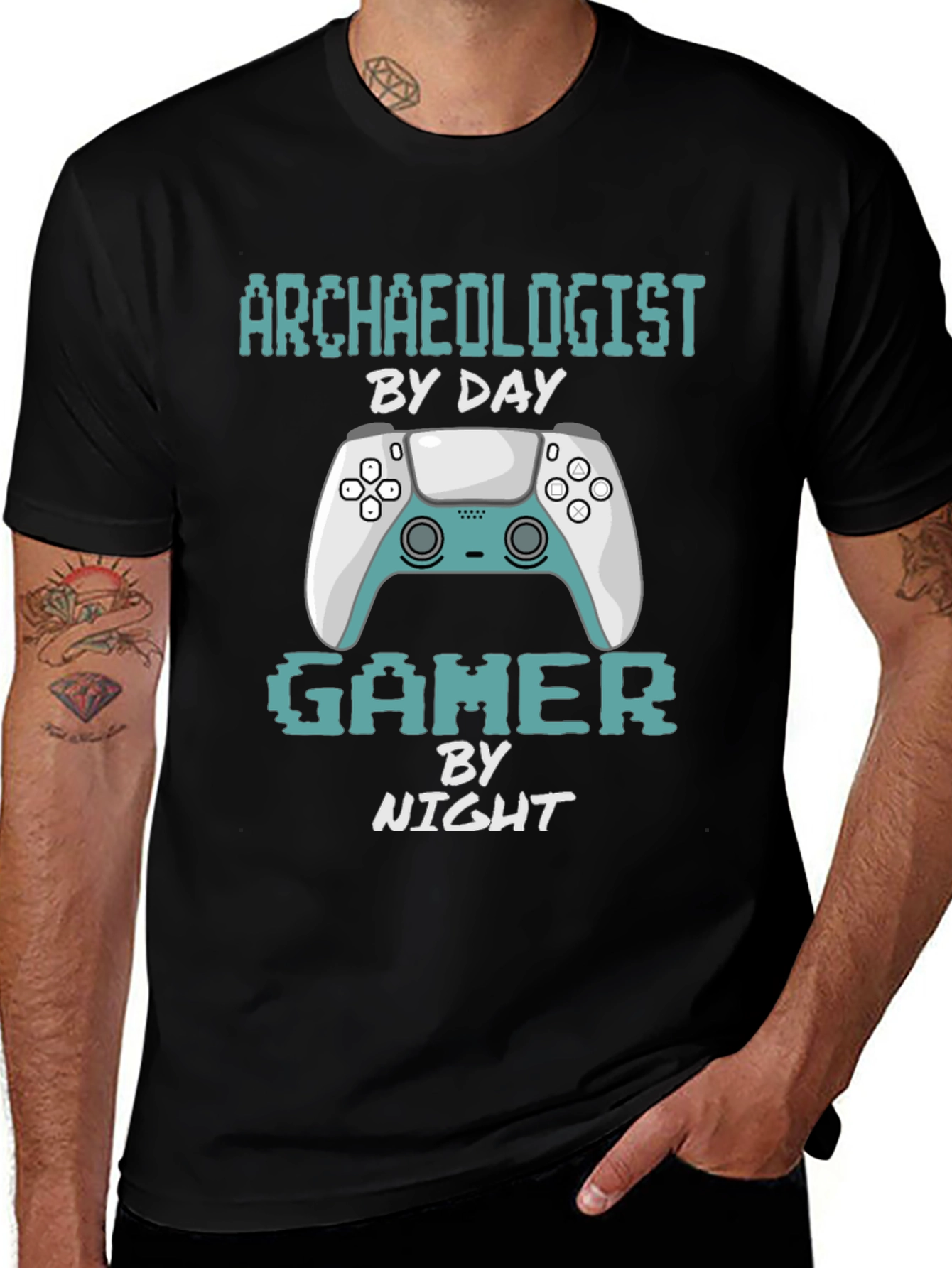 Variant 25 of Archaeologist Gamer T-Shirt - Funny Gaming Tee