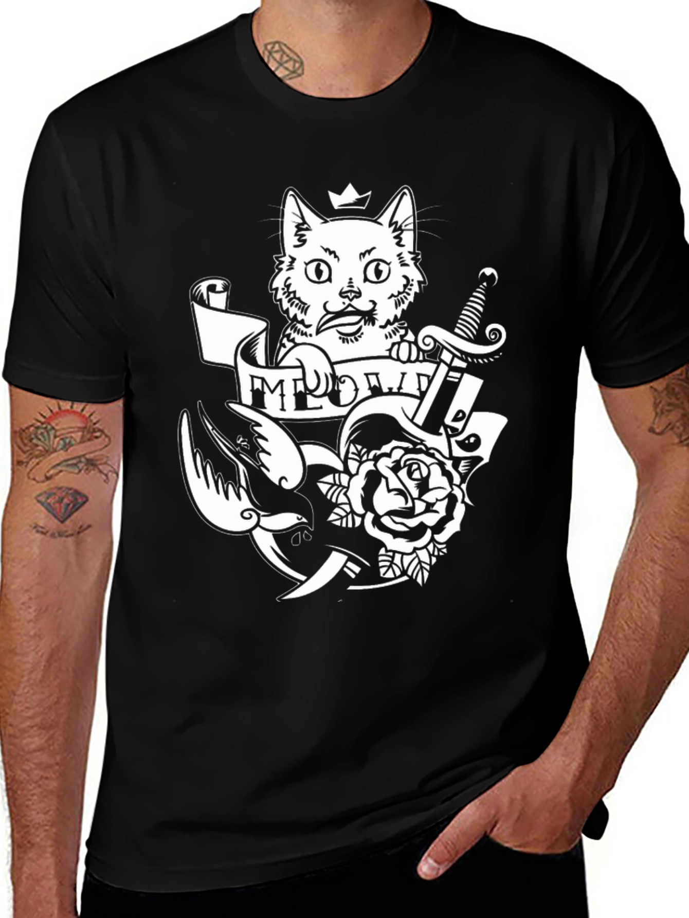 Variant 23 of Meowdy Cat T-Shirt - Funny Graphic Tee