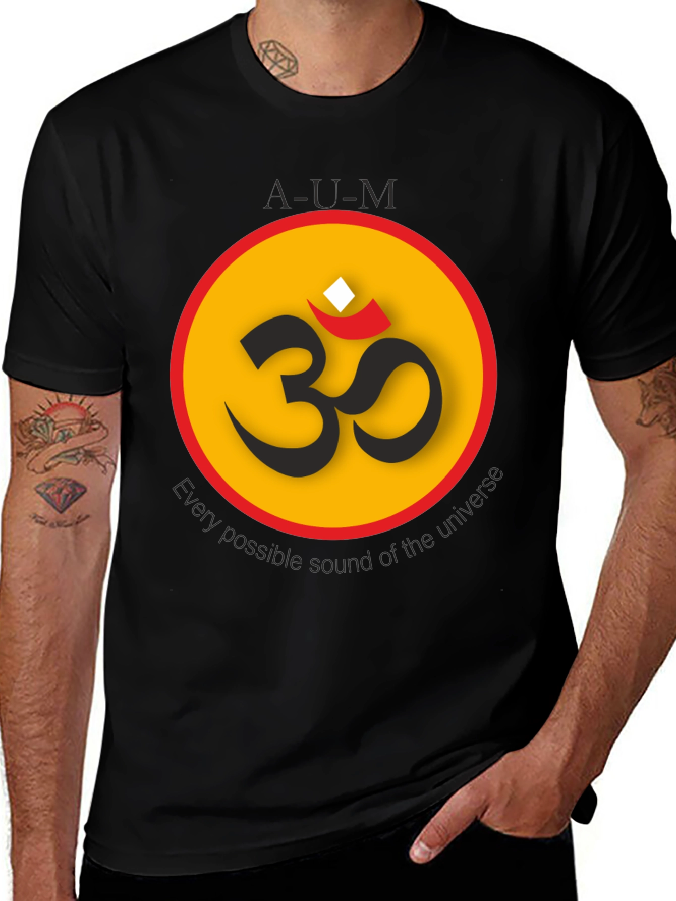 Variant 10 of AUM Universe Sound Graphic Tee
