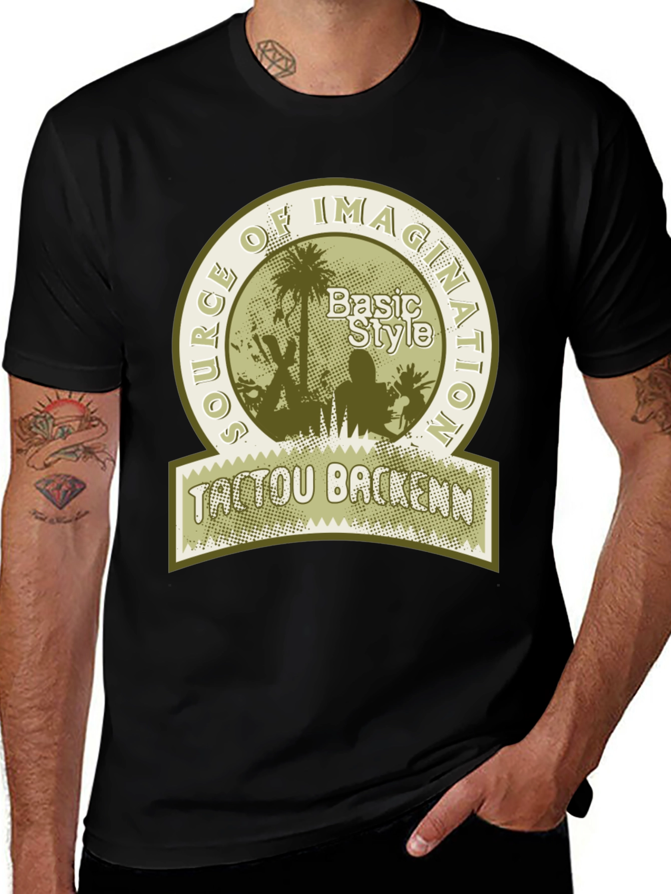 Variant 25 of Imagination Source Basic Style Graphic Tee