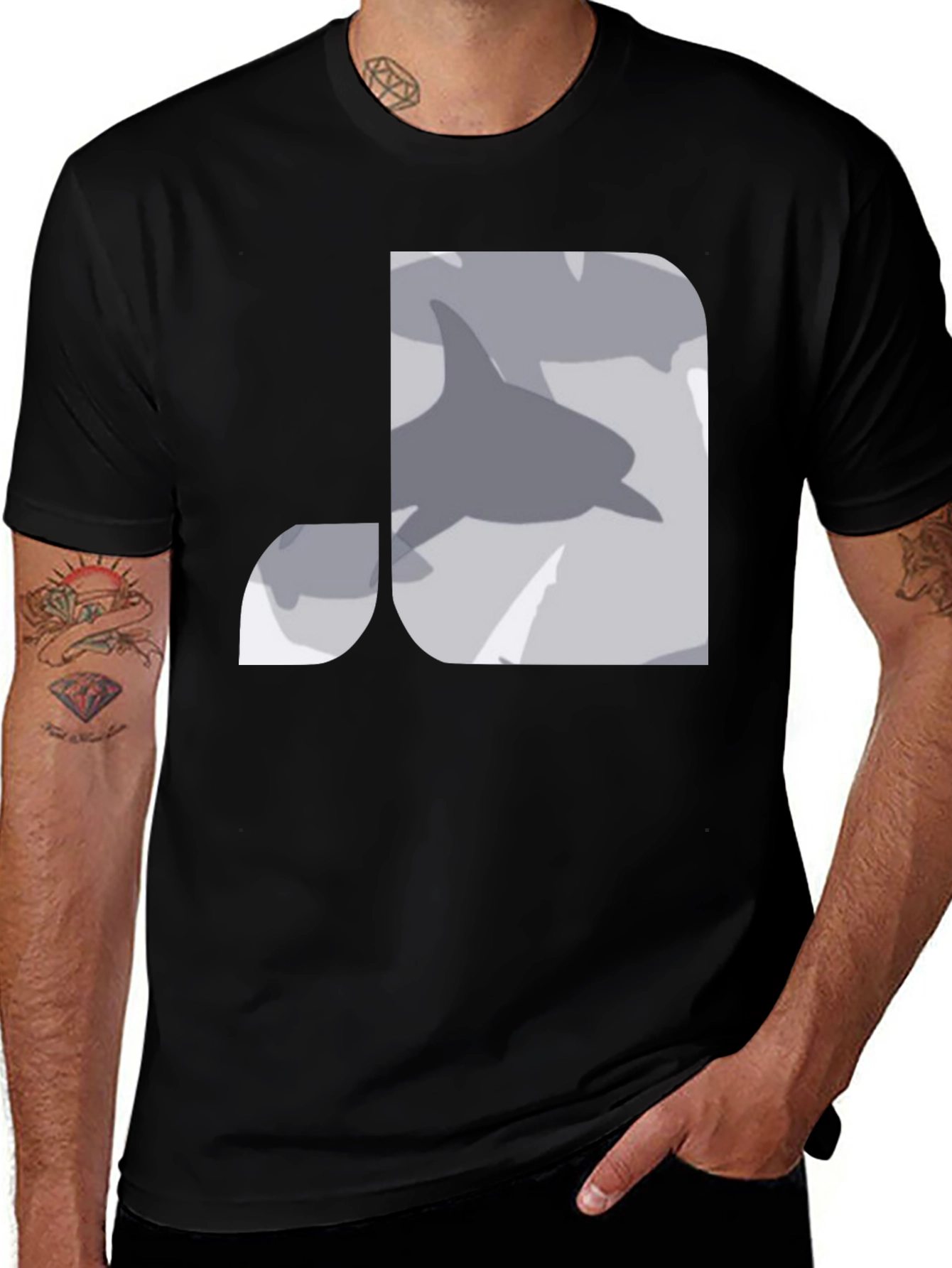 Killer Whale Graphic T-Shirt - Casual Style