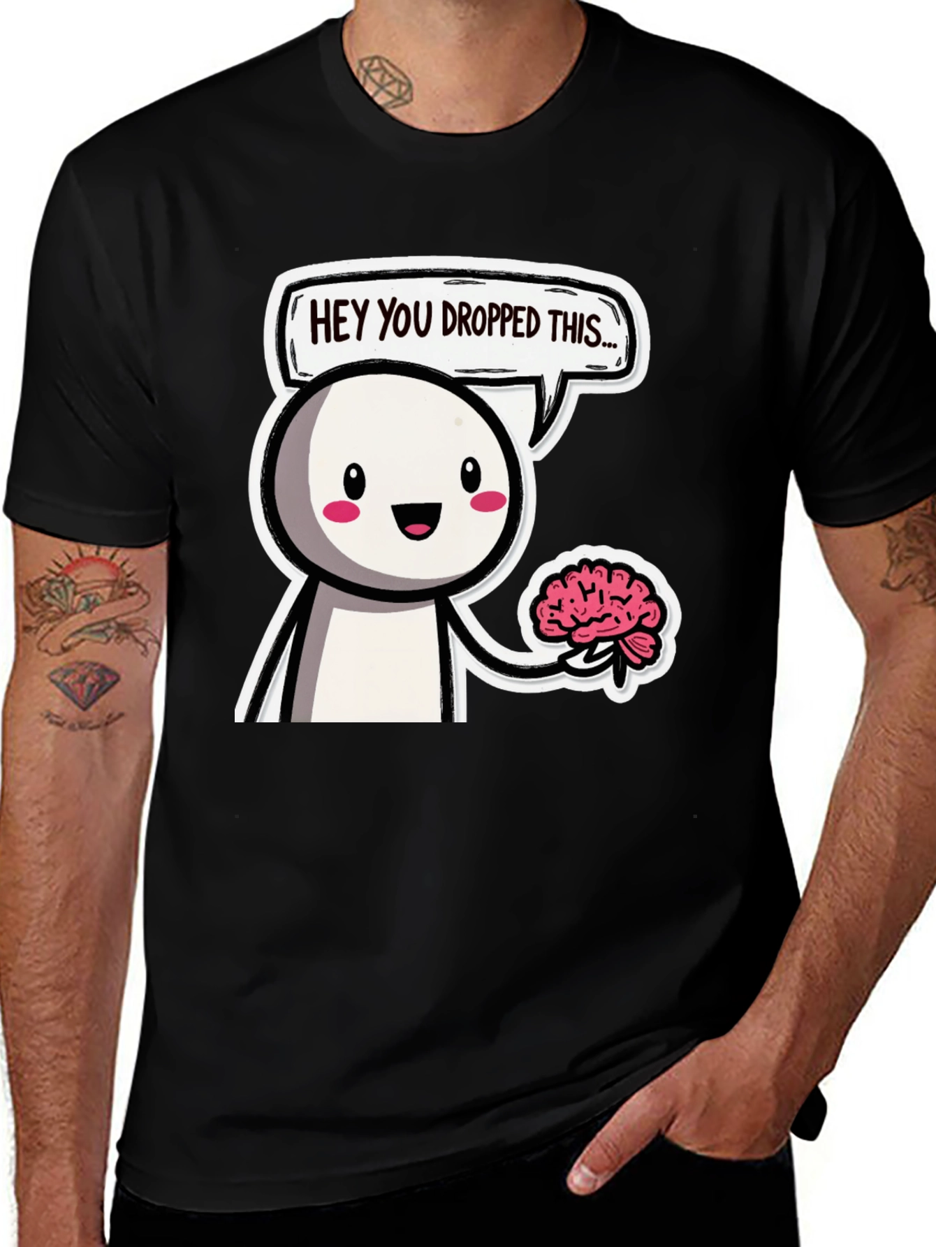 Variant 20 of Hey You Dropped This! Funny Brain Humor T-Shirt