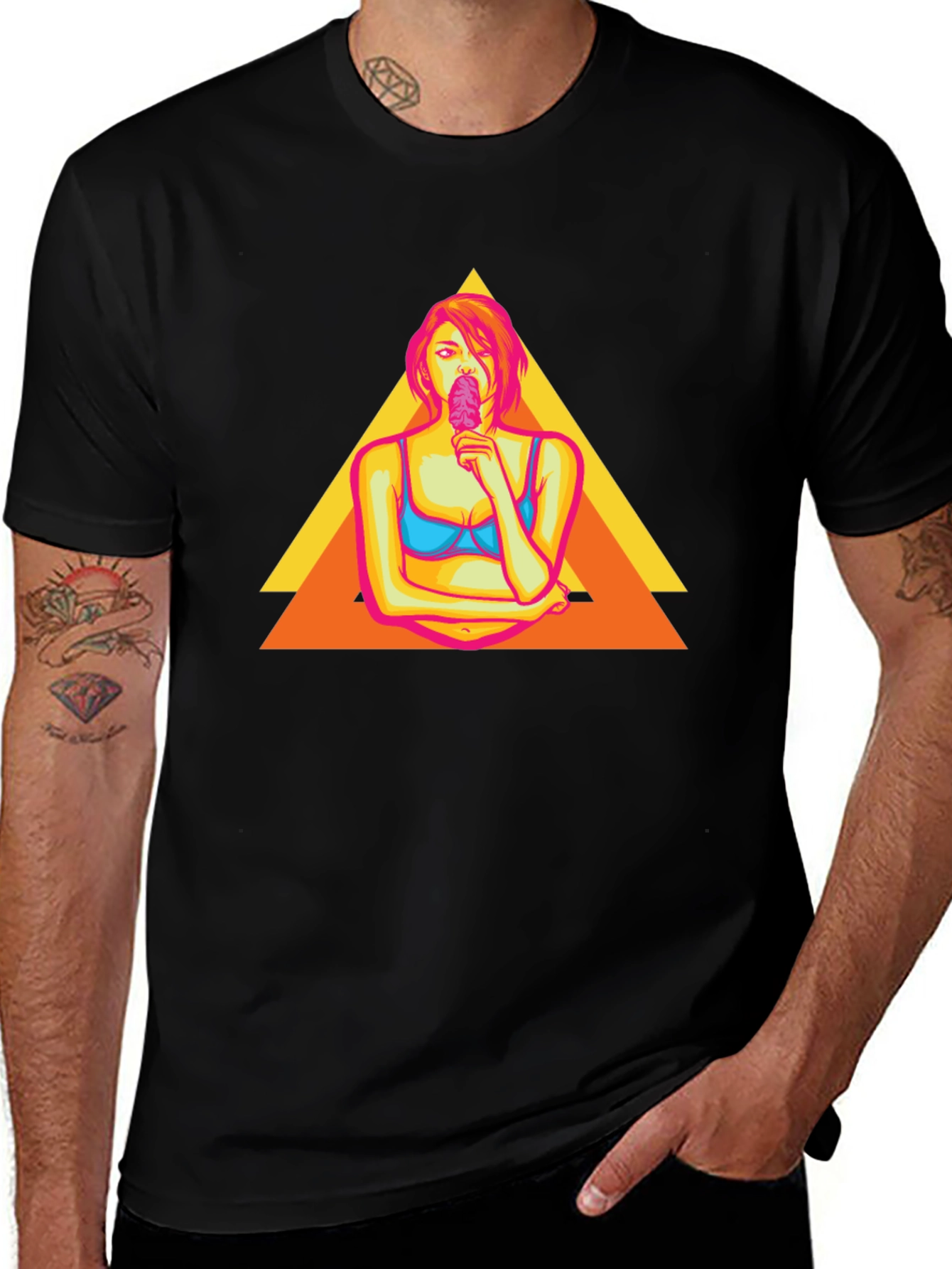 Variant 17 of Retro Girl Graphic Tee - Cool T-Shirt Design