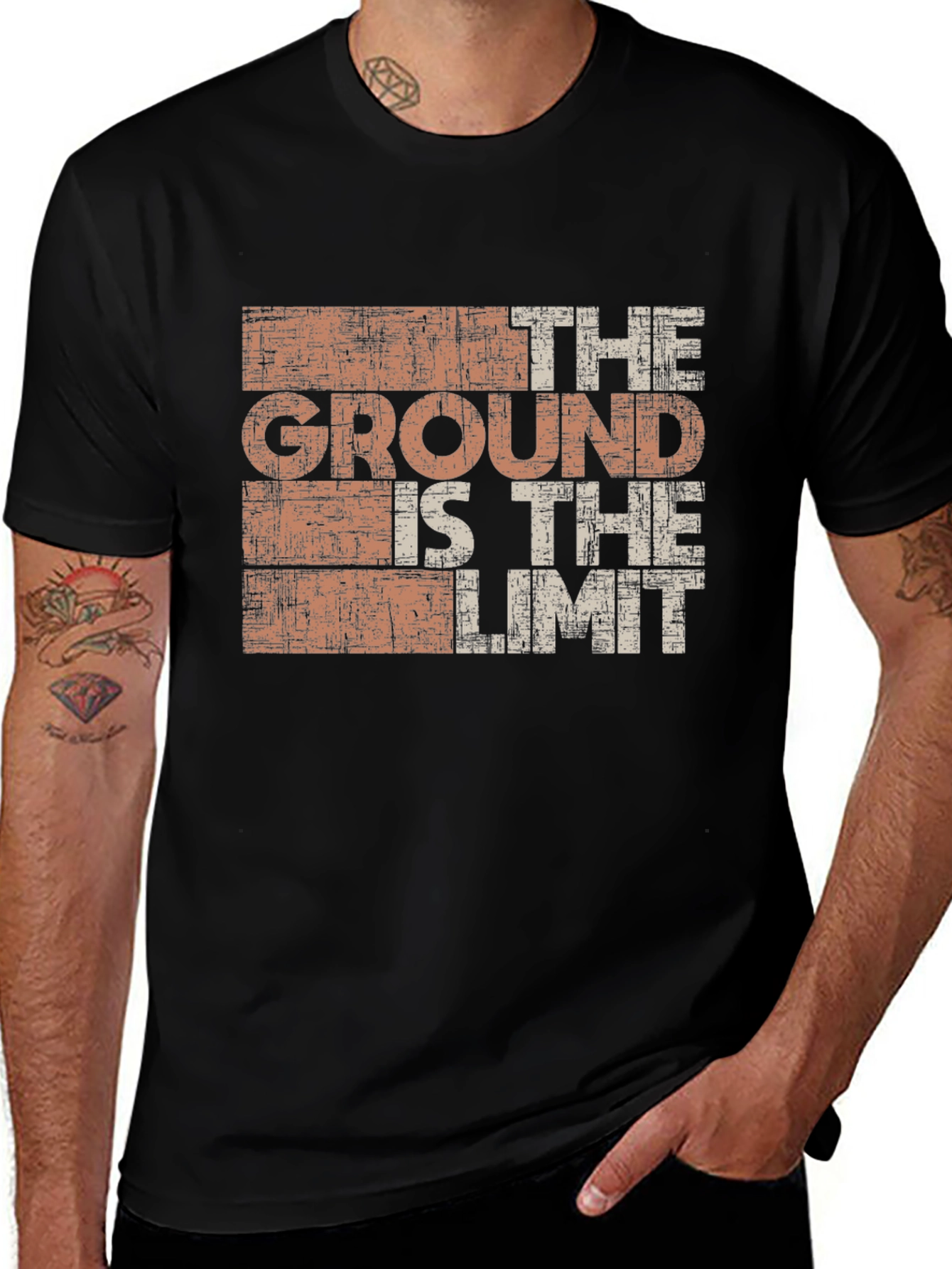 Variant 11 of Motivational T-Shirt: The Ground is The Limit