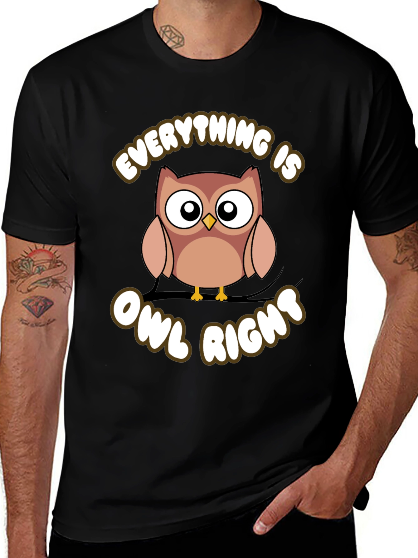 Variant 12 of Everything Is Owl Right Graphic T-Shirt