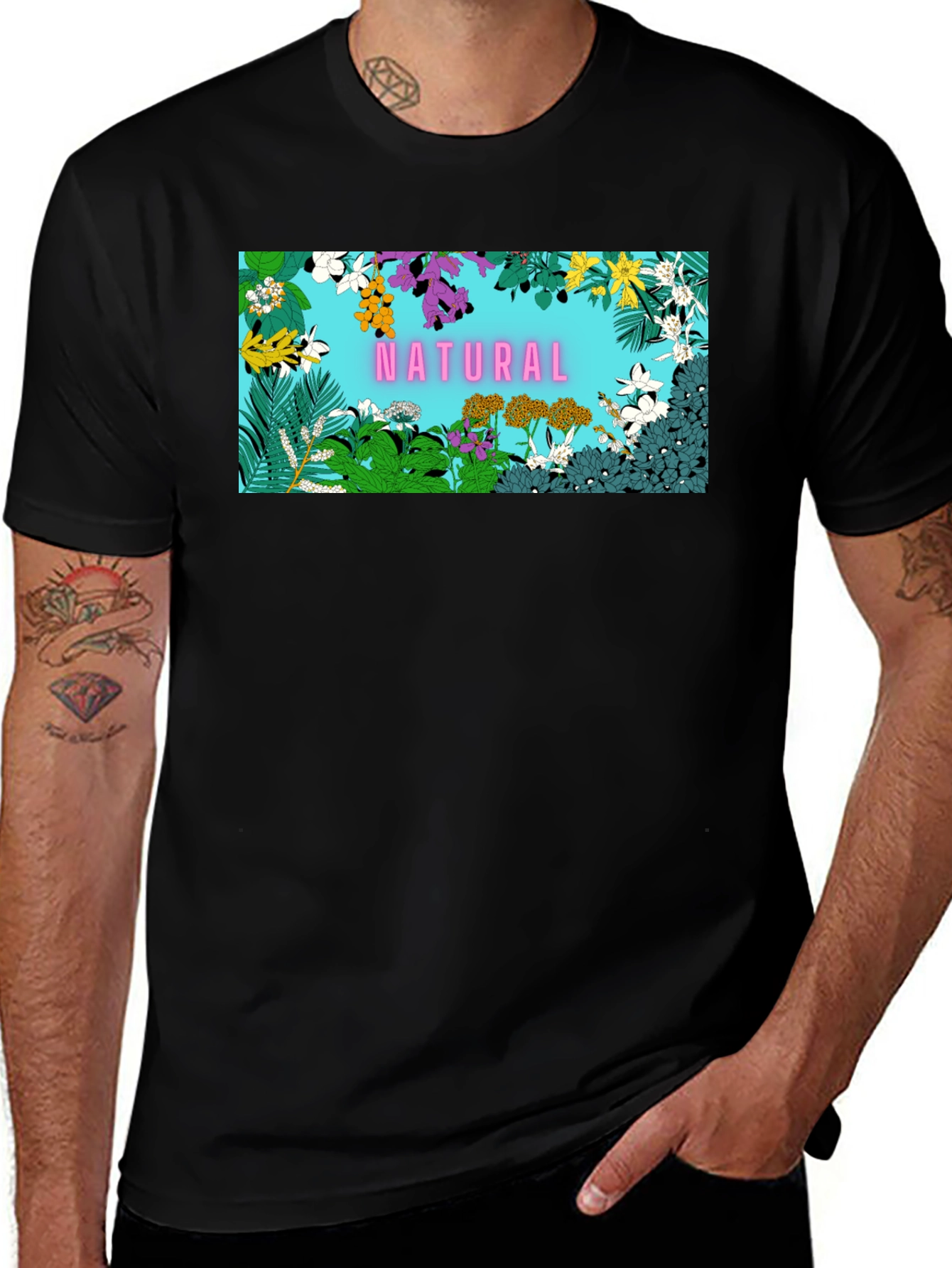 Variant 26 of Nature Frame Graphic Tee - Trendy Casual Wear