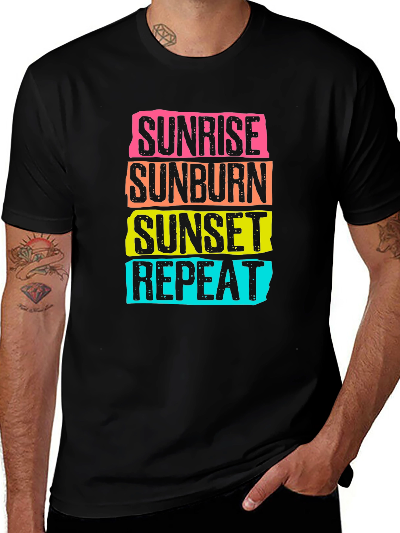 Sunrise Sunburn Sunset Repeat T-Shirt