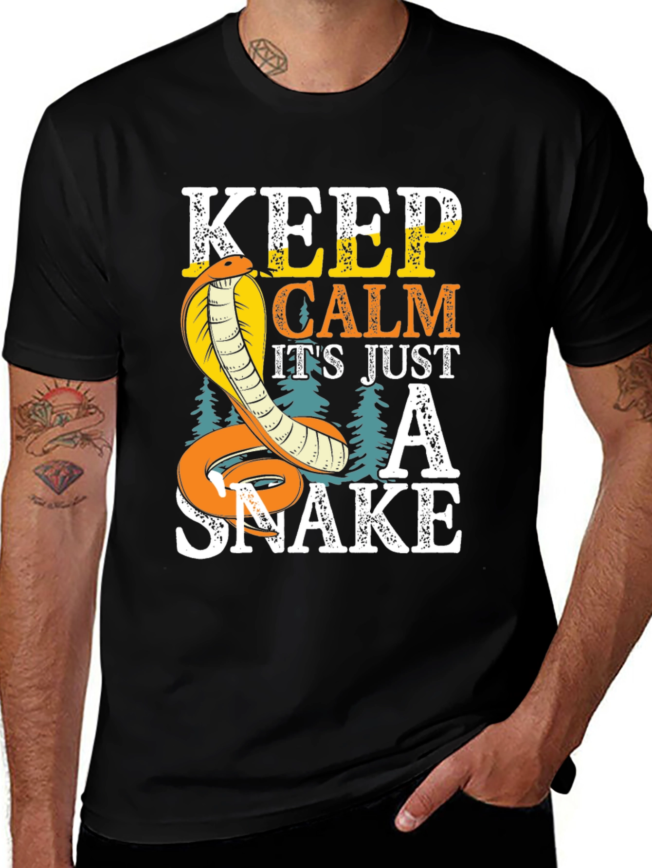 Variant 27 of Keep Calm Cobra Snake Graphic T-Shirt
