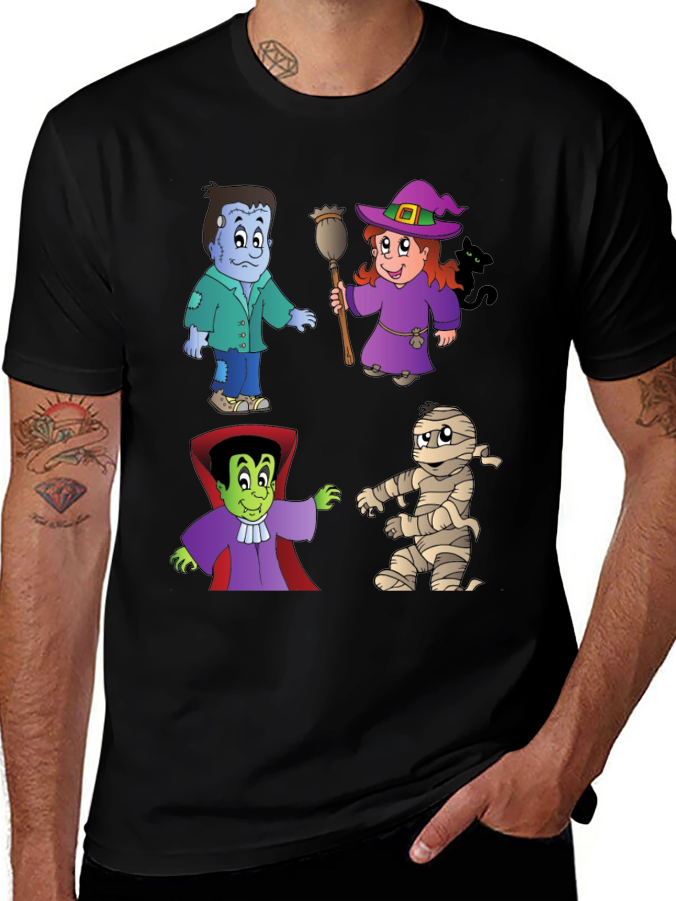 Variant 27 of Halloween Cartoon Character T-Shirt