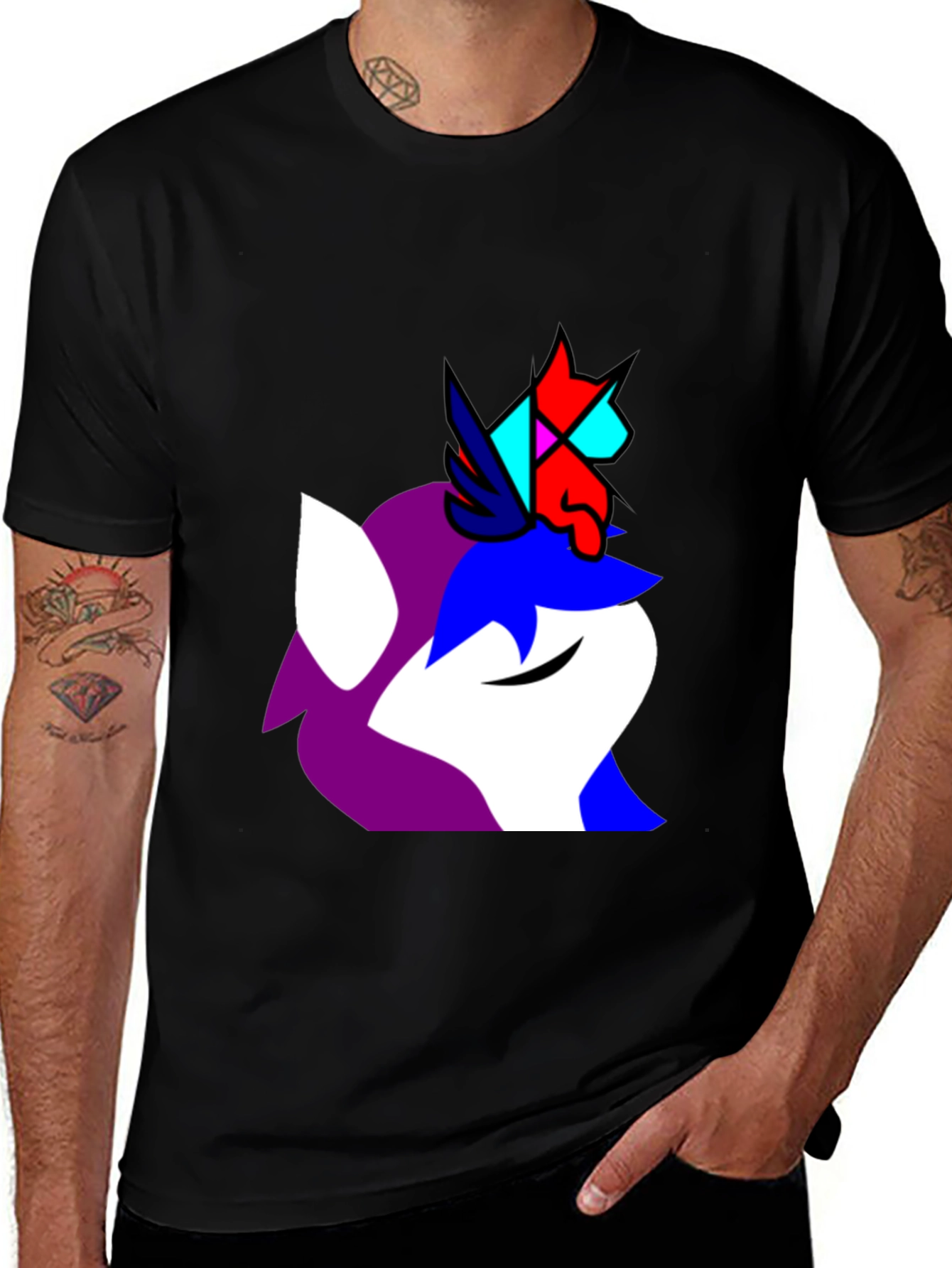 Variant 21 of Unicorn Graphic Tee - Modern Art Shirt