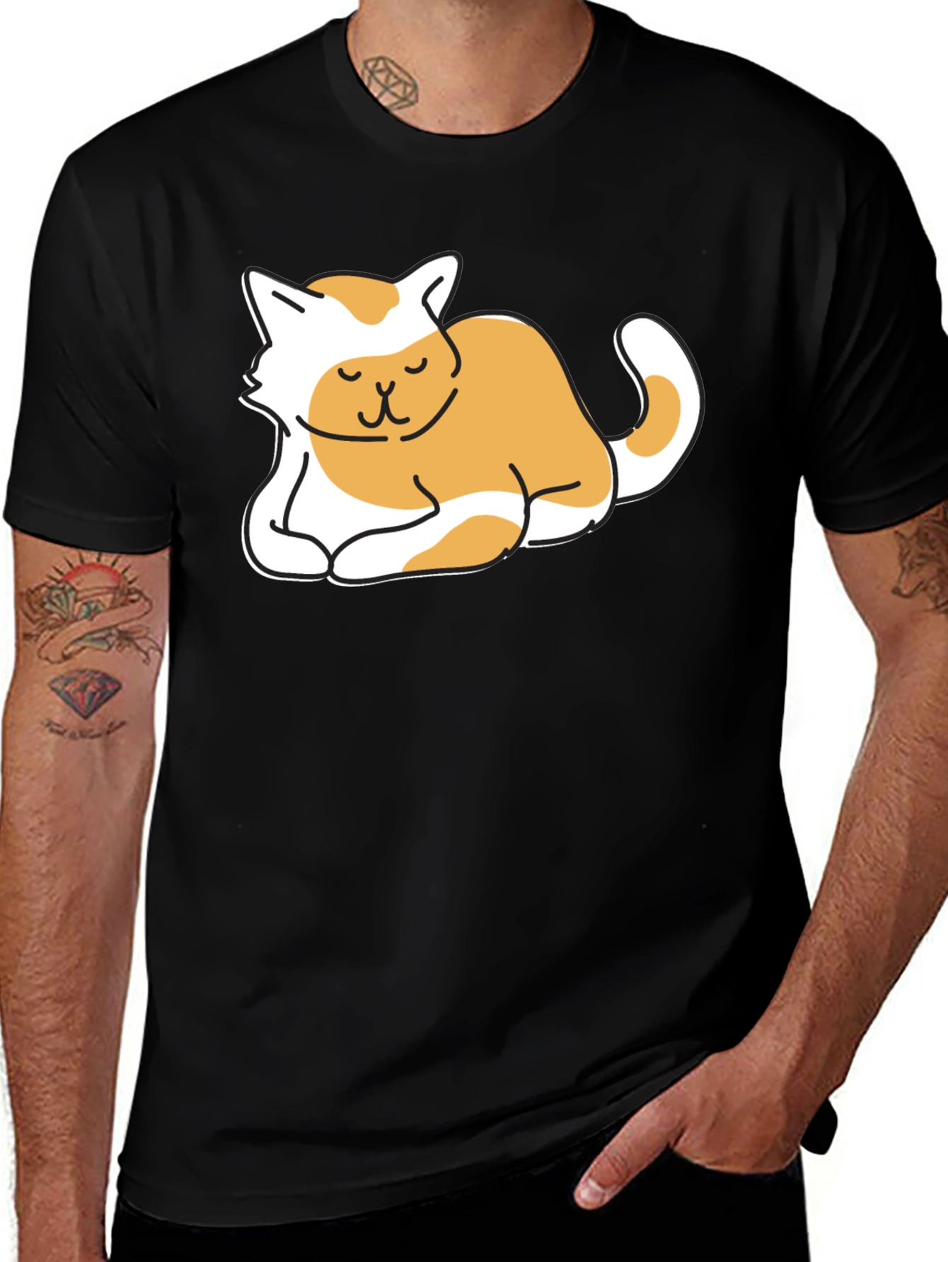 Variant 19 of Cute Cat Nap T-Shirt - Unisex Relaxed Fit