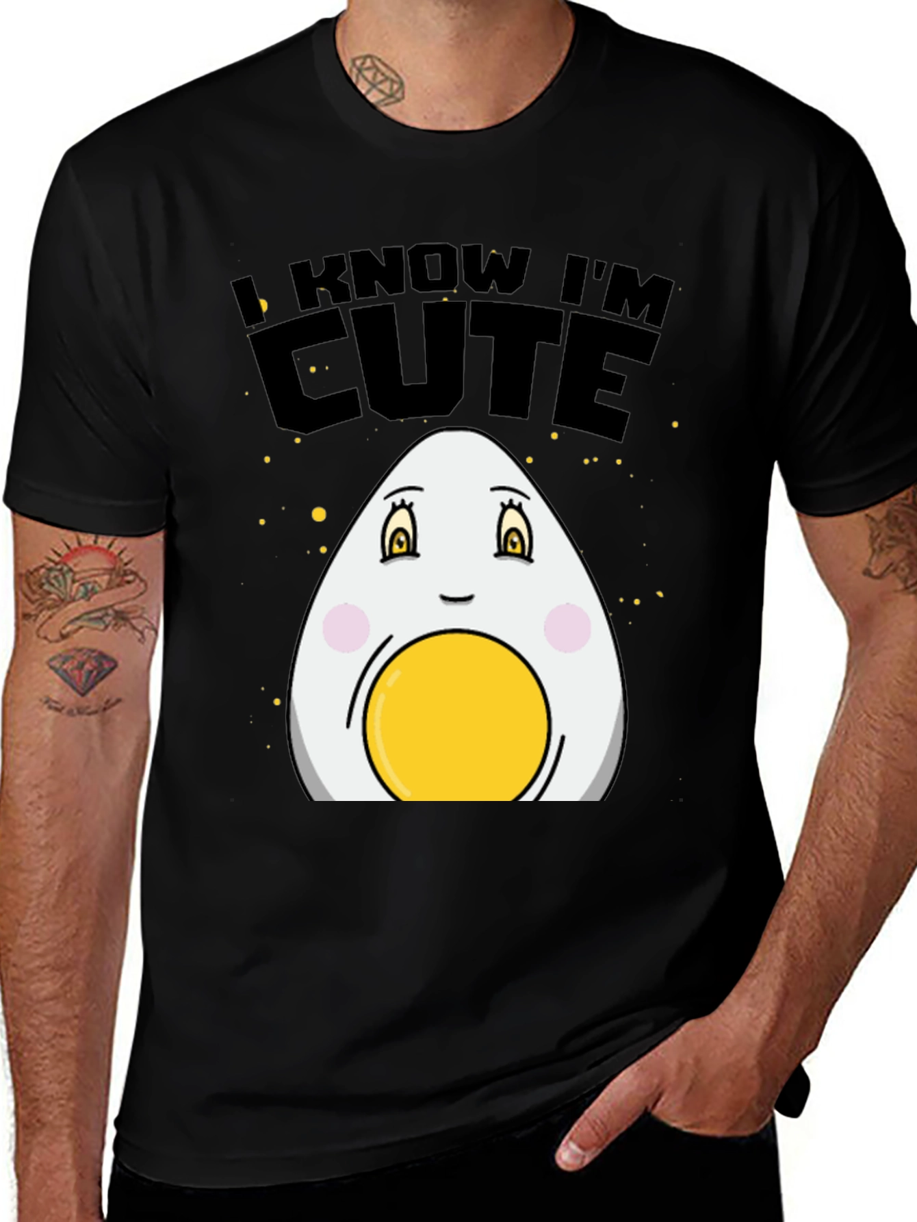 Variant 18 of Cute Egg Graphic T-Shirt - Funny Foodie Tee