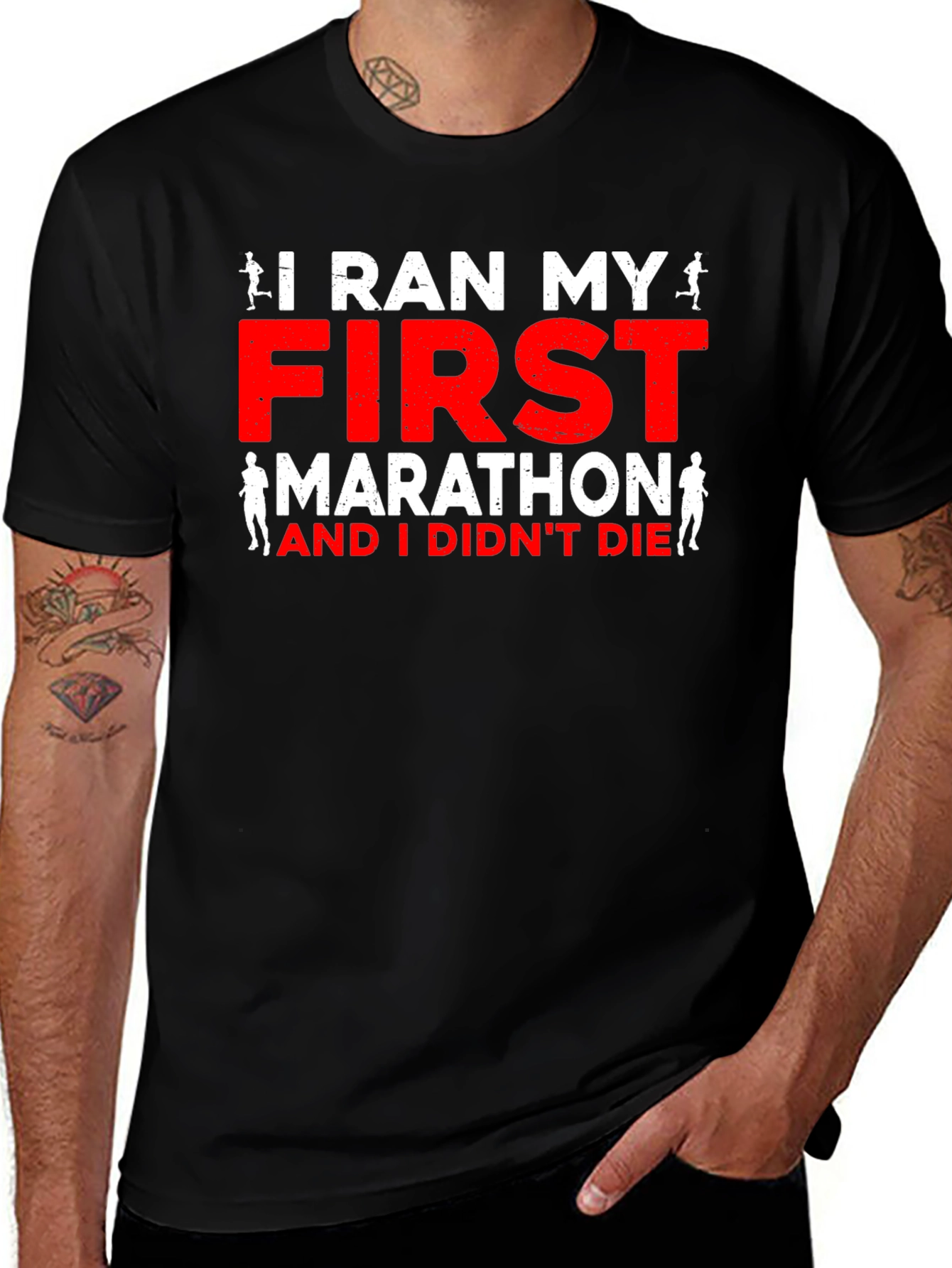 Variant 25 of I Ran My First Marathon T-Shirt