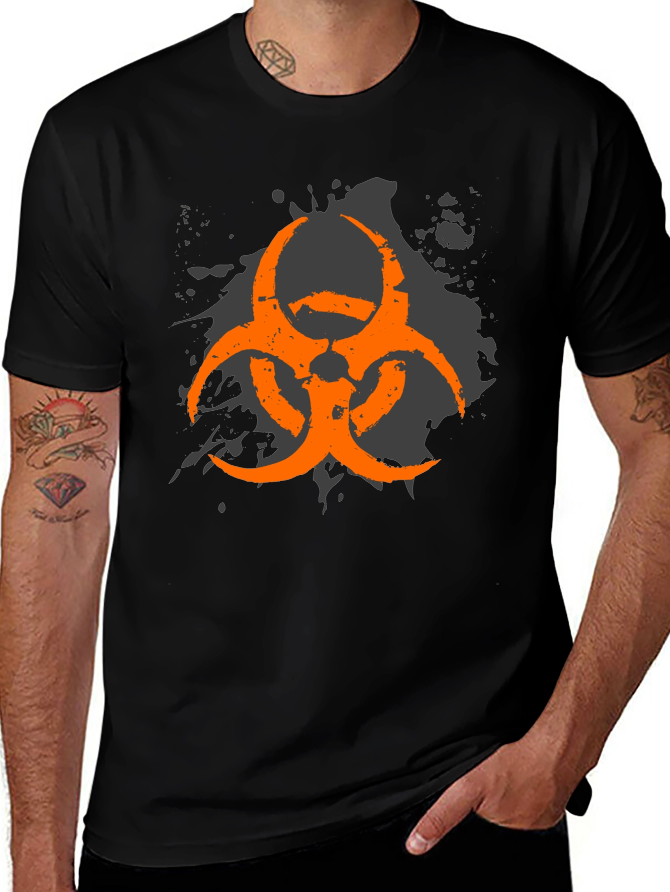 Variant 15 of Biohazard Symbol Graphic T-Shirt