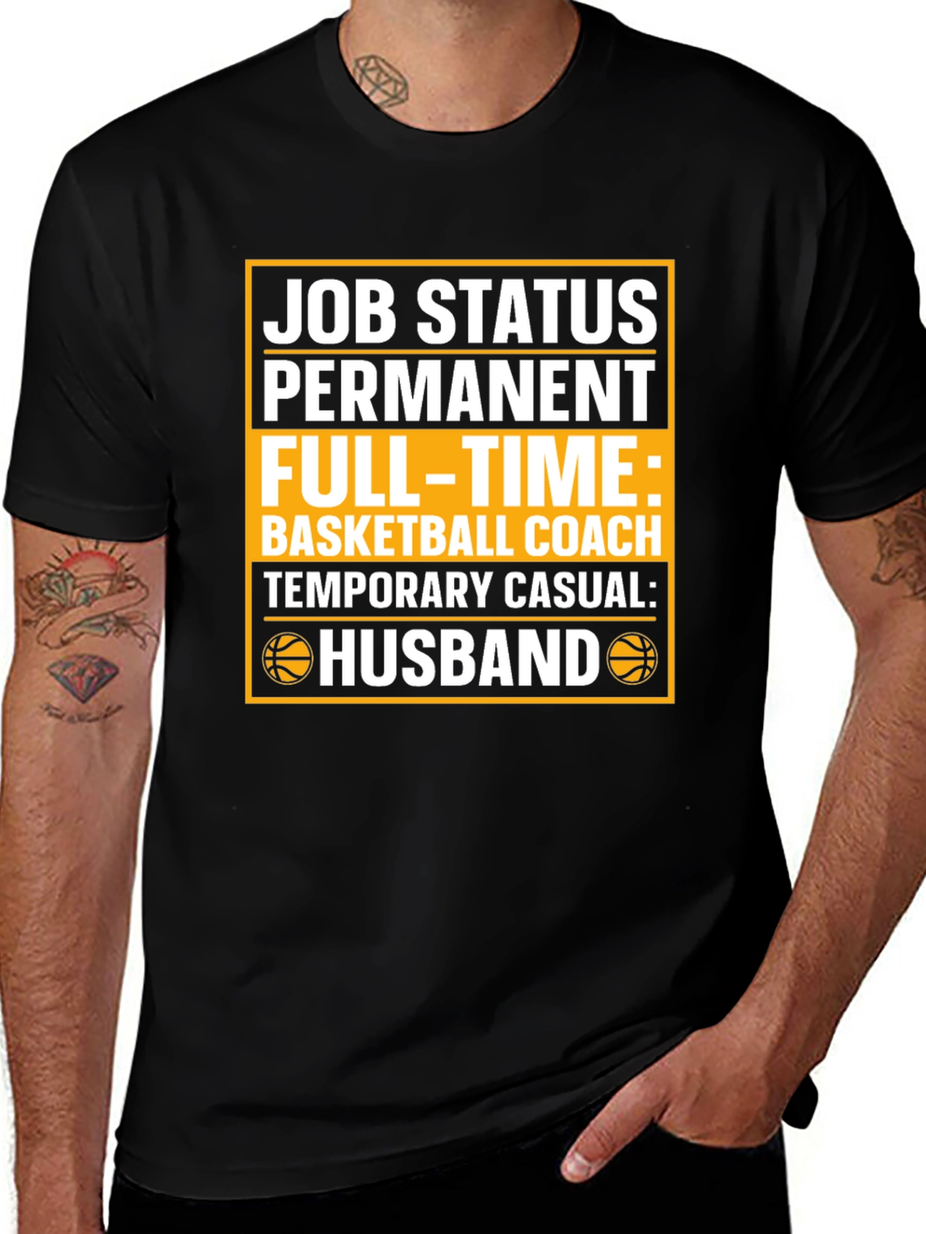 Variant 15 of Husband Basketball Coach Graphic T-Shirt