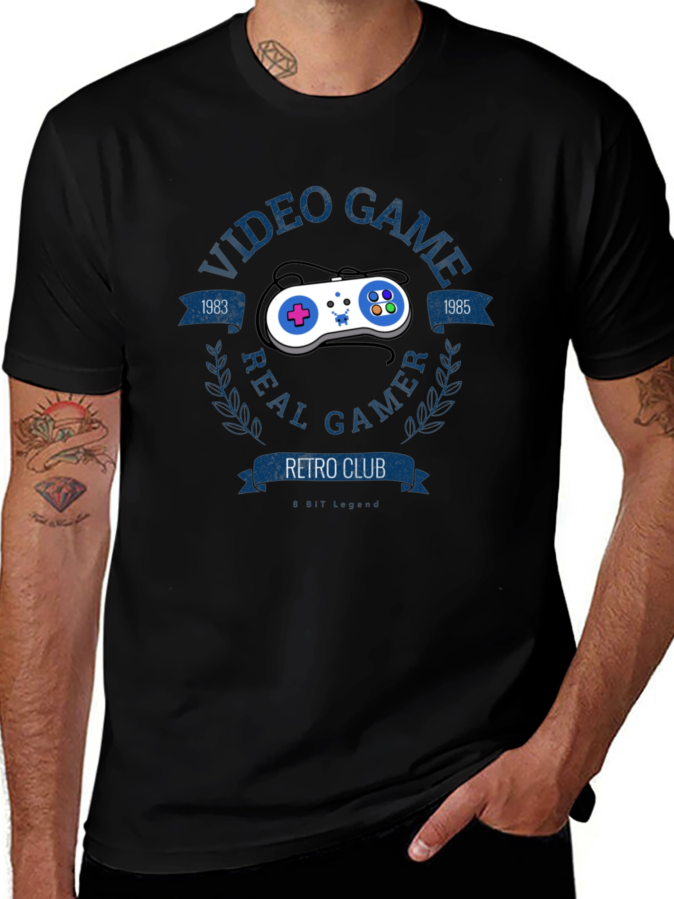Variant 10 of Retro Gamer T-Shirt - Video Game Club 1983-1985