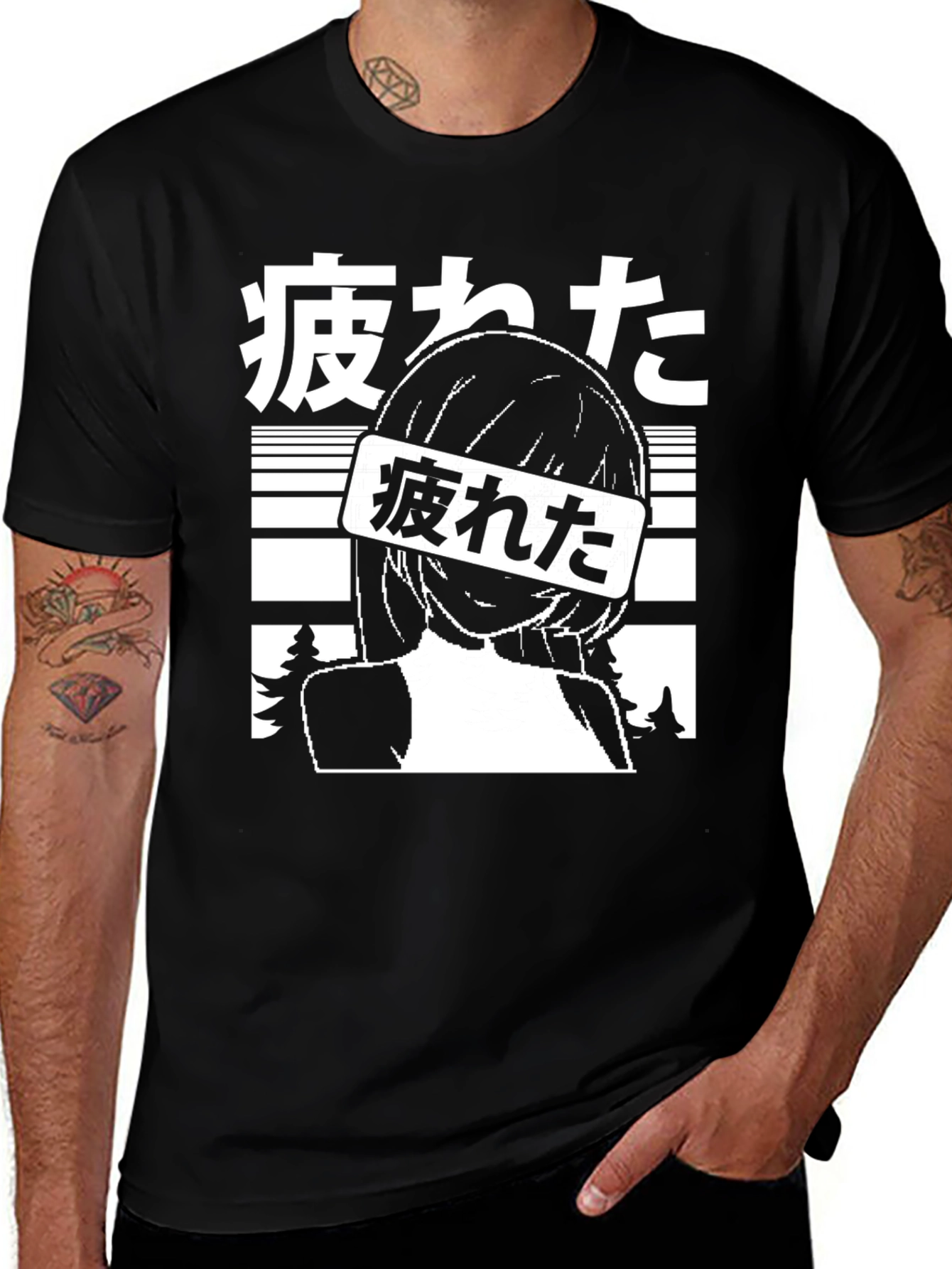 Variant 26 of Anime Girl Graphic T-Shirt - Vaporwave Aesthetic