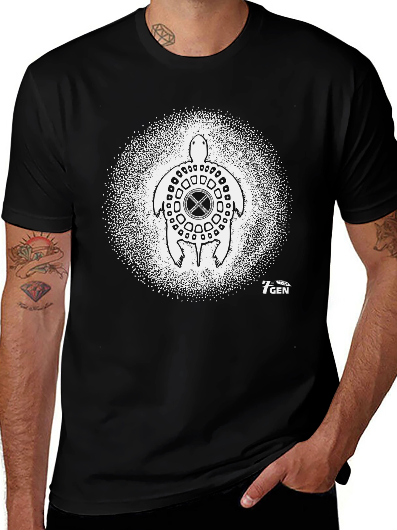 Variant 19 of Black Turtle Graphic Tee - 7GEN