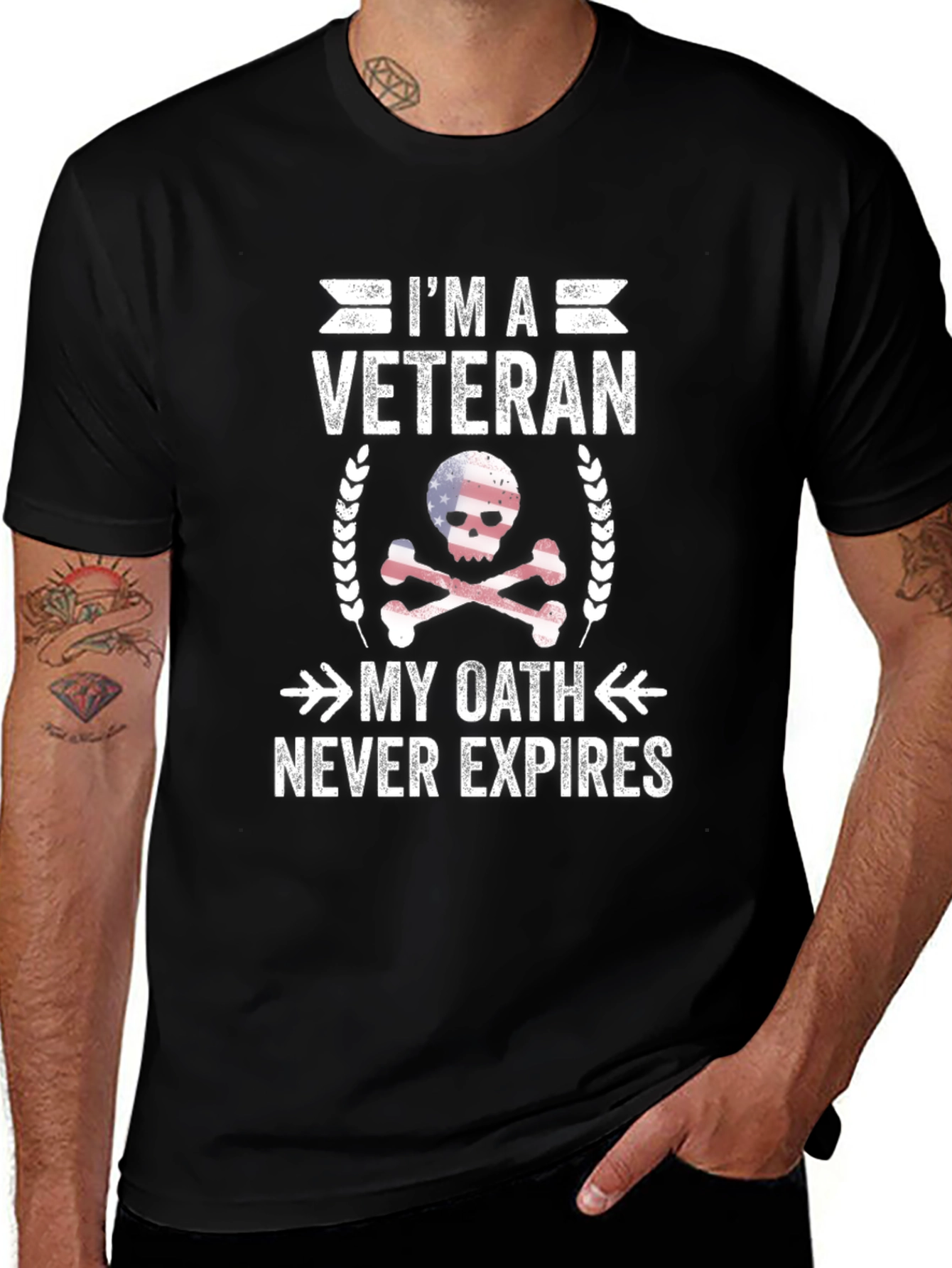 I'm a Veteran T-Shirt: My Oath Never Expires