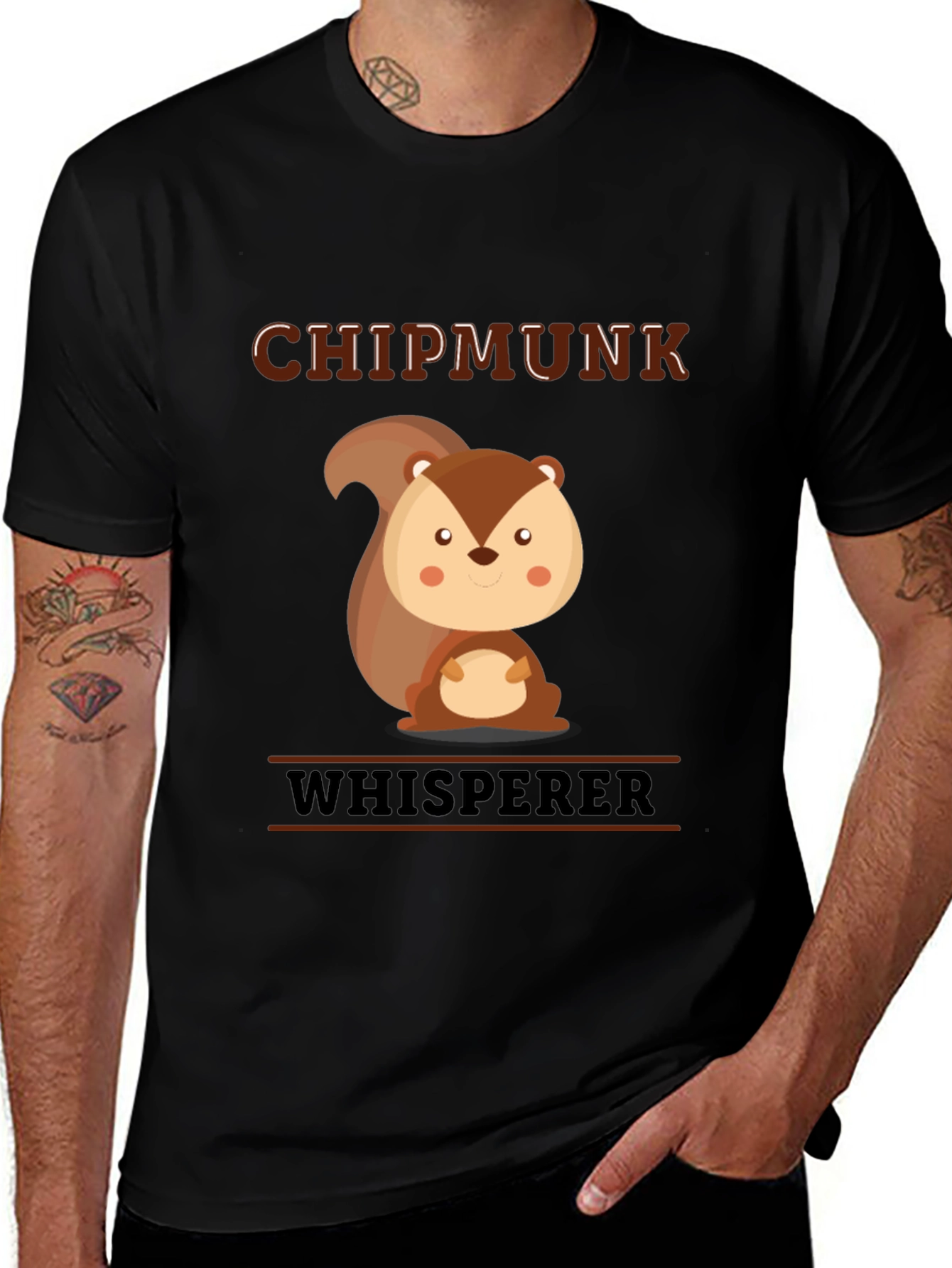 Variant 6 of Chipmunk Whisperer Graphic T-Shirt - Cute Animal Tee