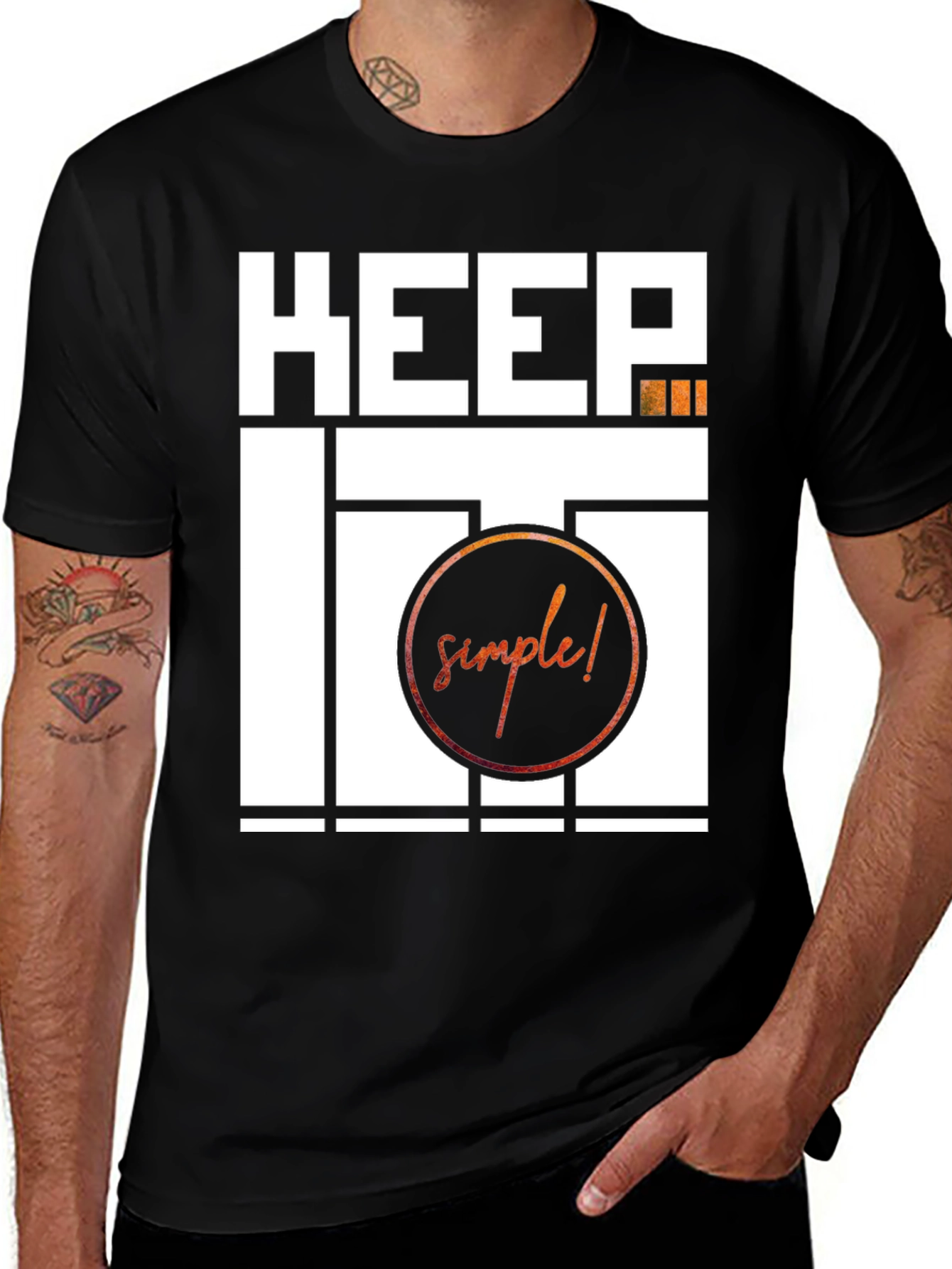 Variant 12 of Keep It Simple Graphic T-Shirt