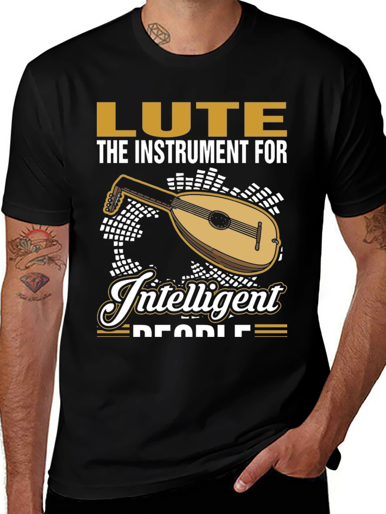 Variant 29 of Lute Instrument for Intelligent People Graphic T-Shirt