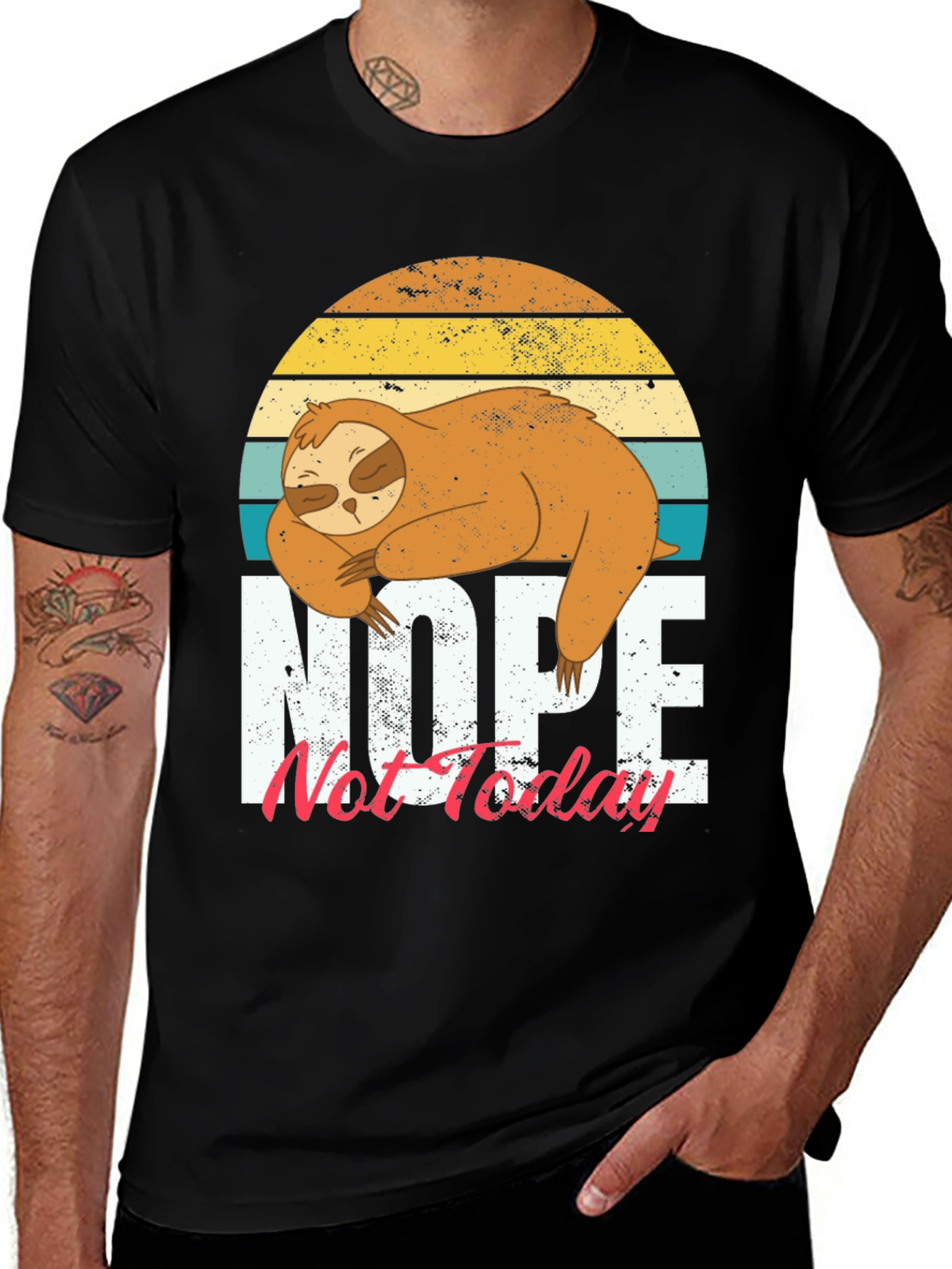 Variant 21 of Nope Not Today Sloth Graphic T-Shirt