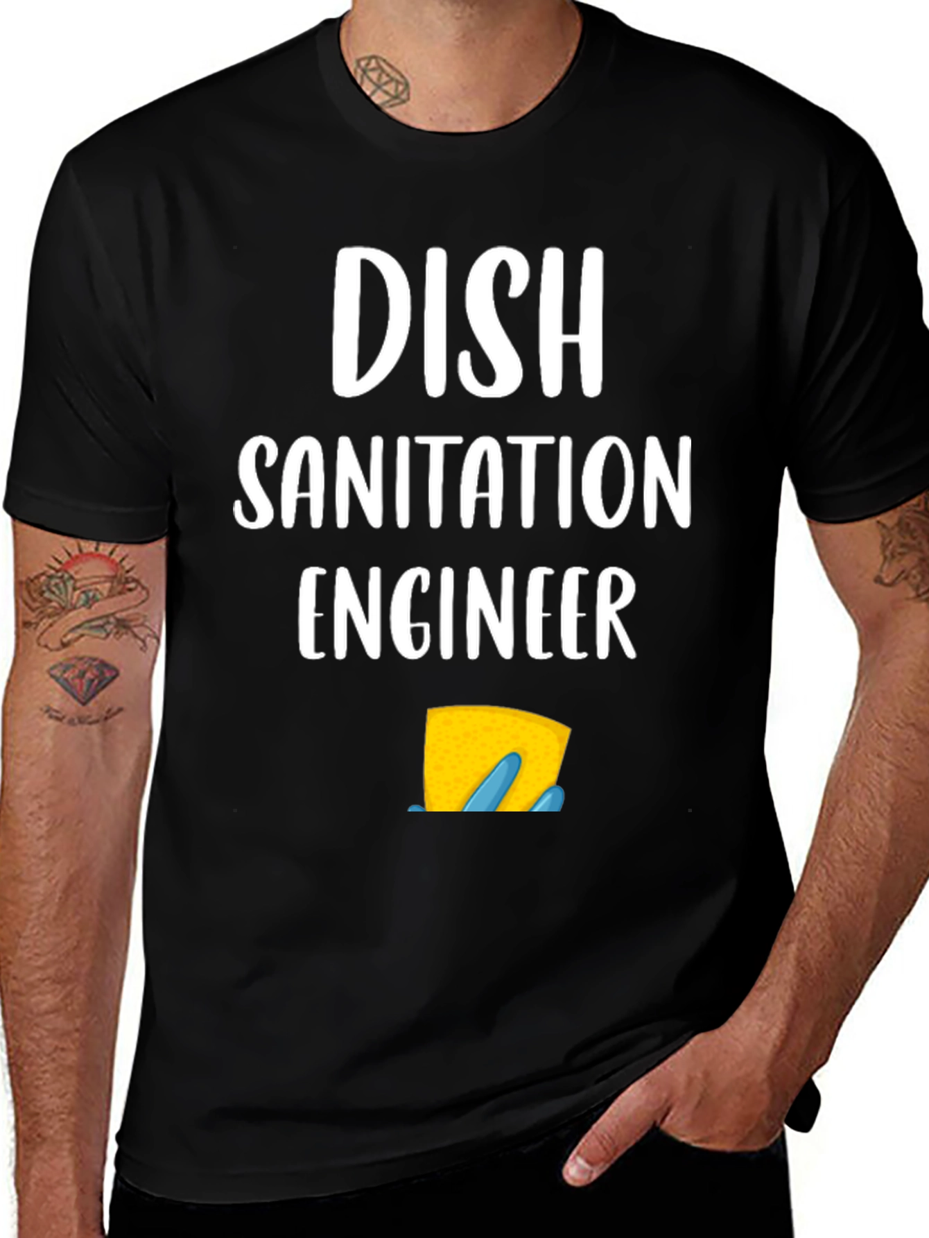 Variant 11 of Dish Sanitation Engineer T-Shirt