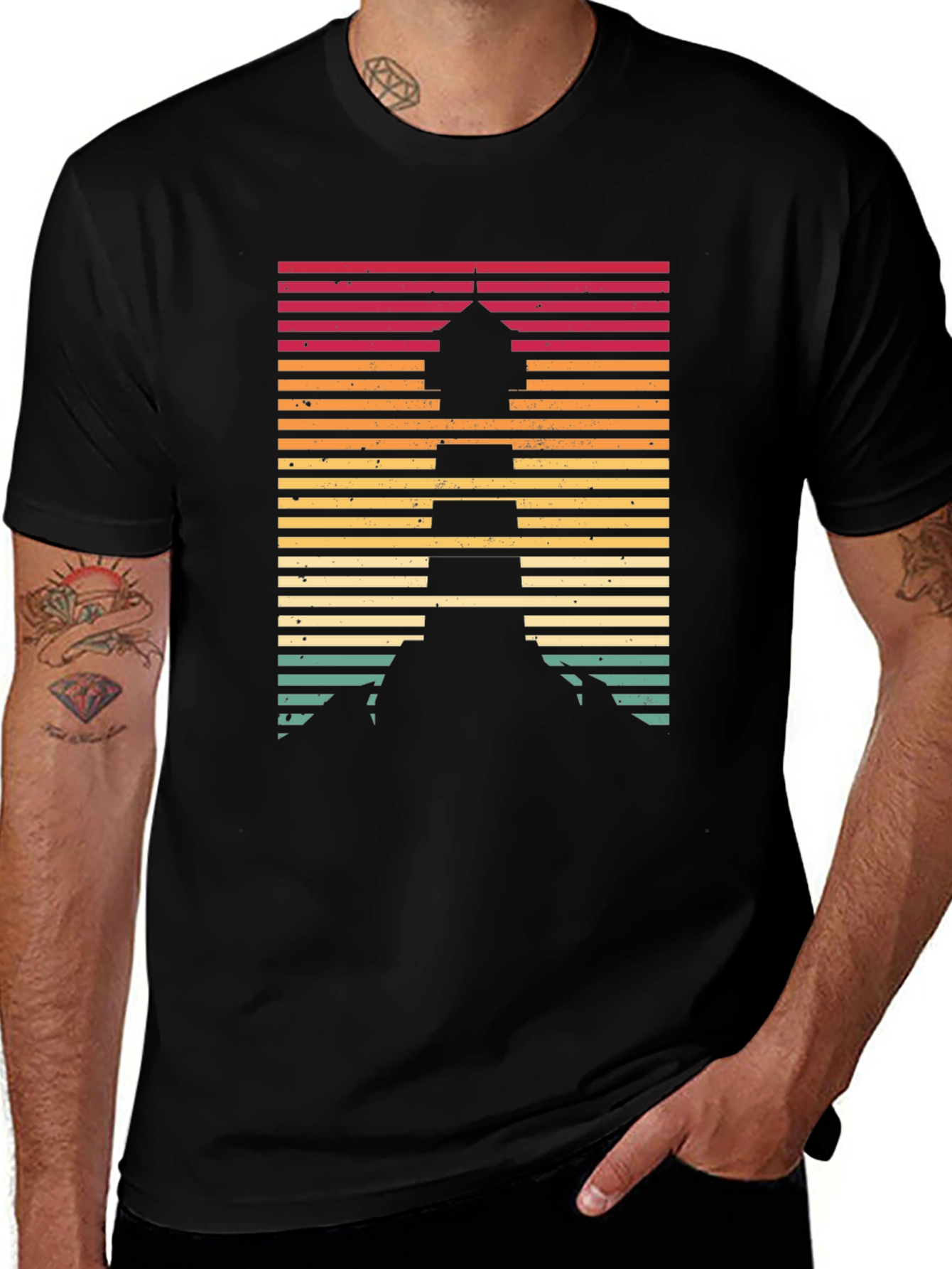 Variant 13 of Vintage Lighthouse Retro Style T-Shirt