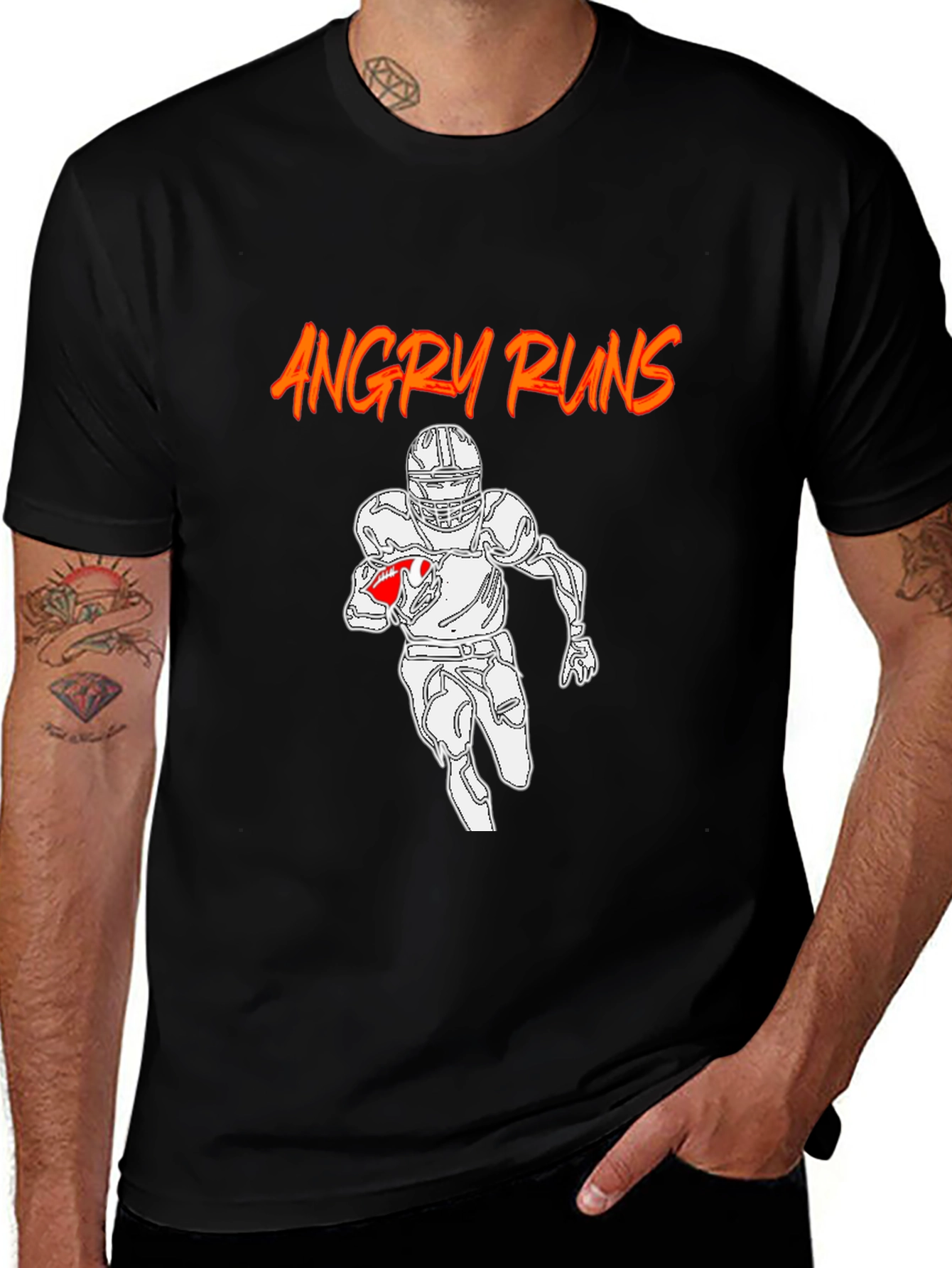 Variant 23 of Angry Runs Graphic T-Shirt