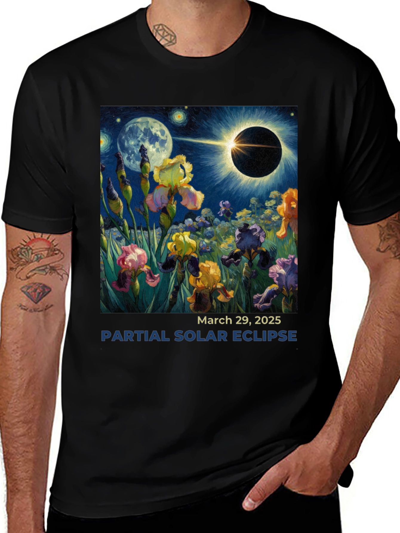 Variant 10 of Partial Solar Eclipse 2025 T-Shirt