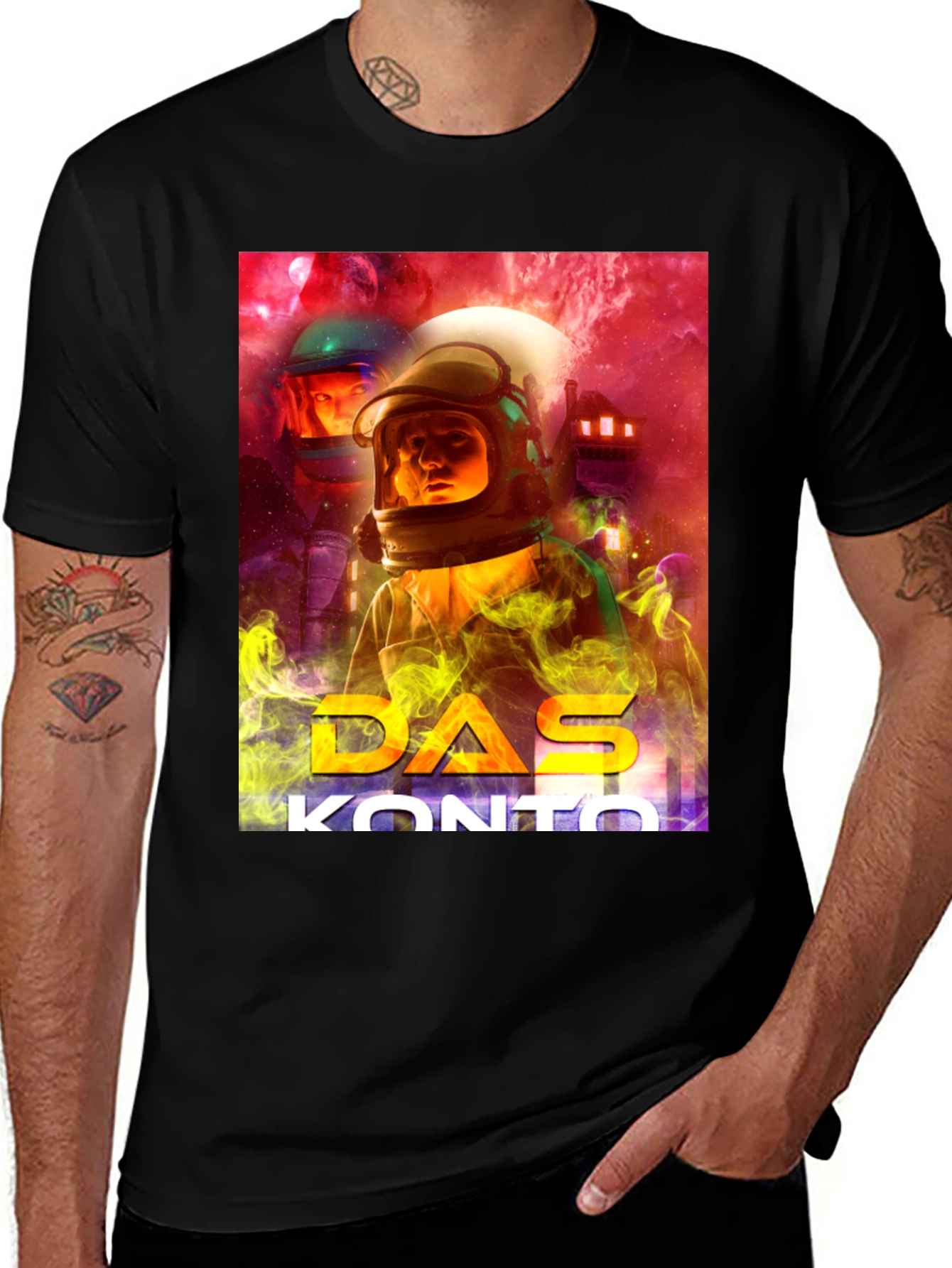 Variant 23 of Das Konto Graphic Tee - Sci-Fi Space Design