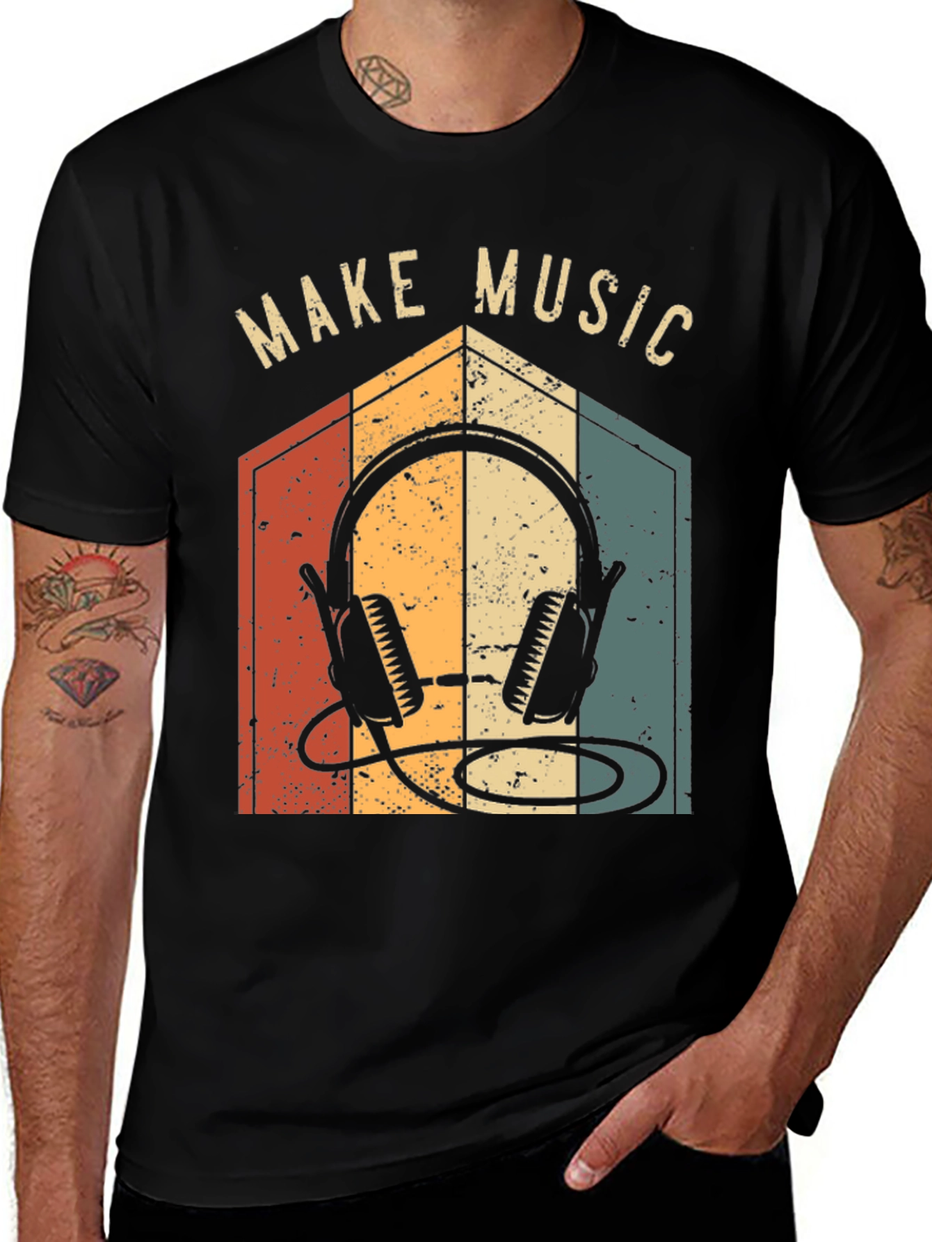 Variant 23 of Make Music Retro Graphic Tee