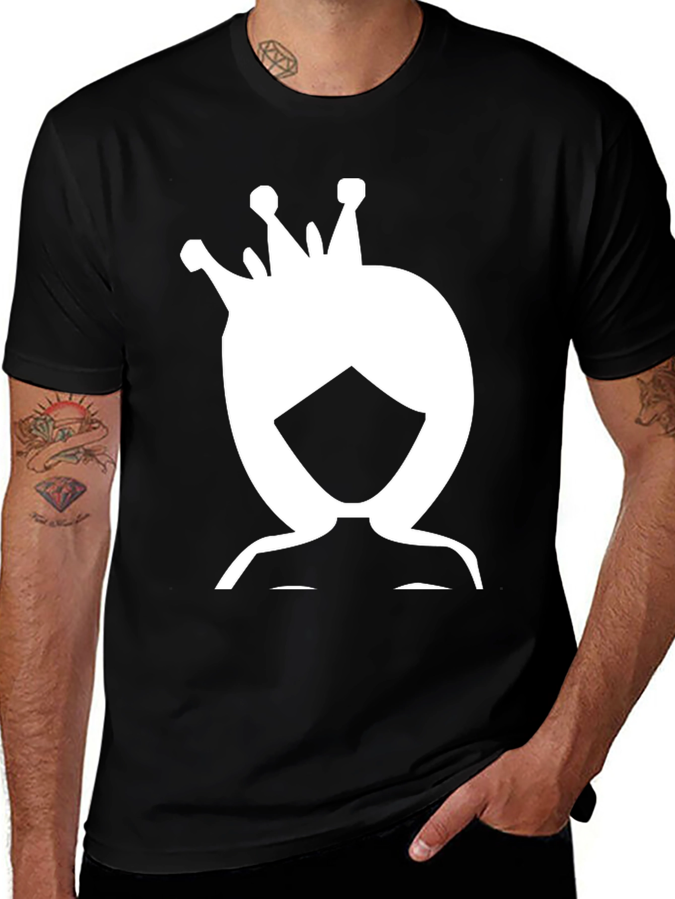 Variant 26 of Queen Graphic Black T-Shirt