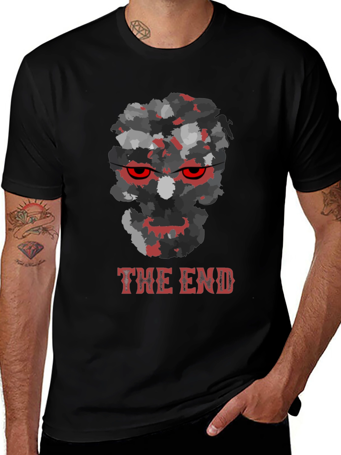 Variant 7 of The End Skull Graphic Tee