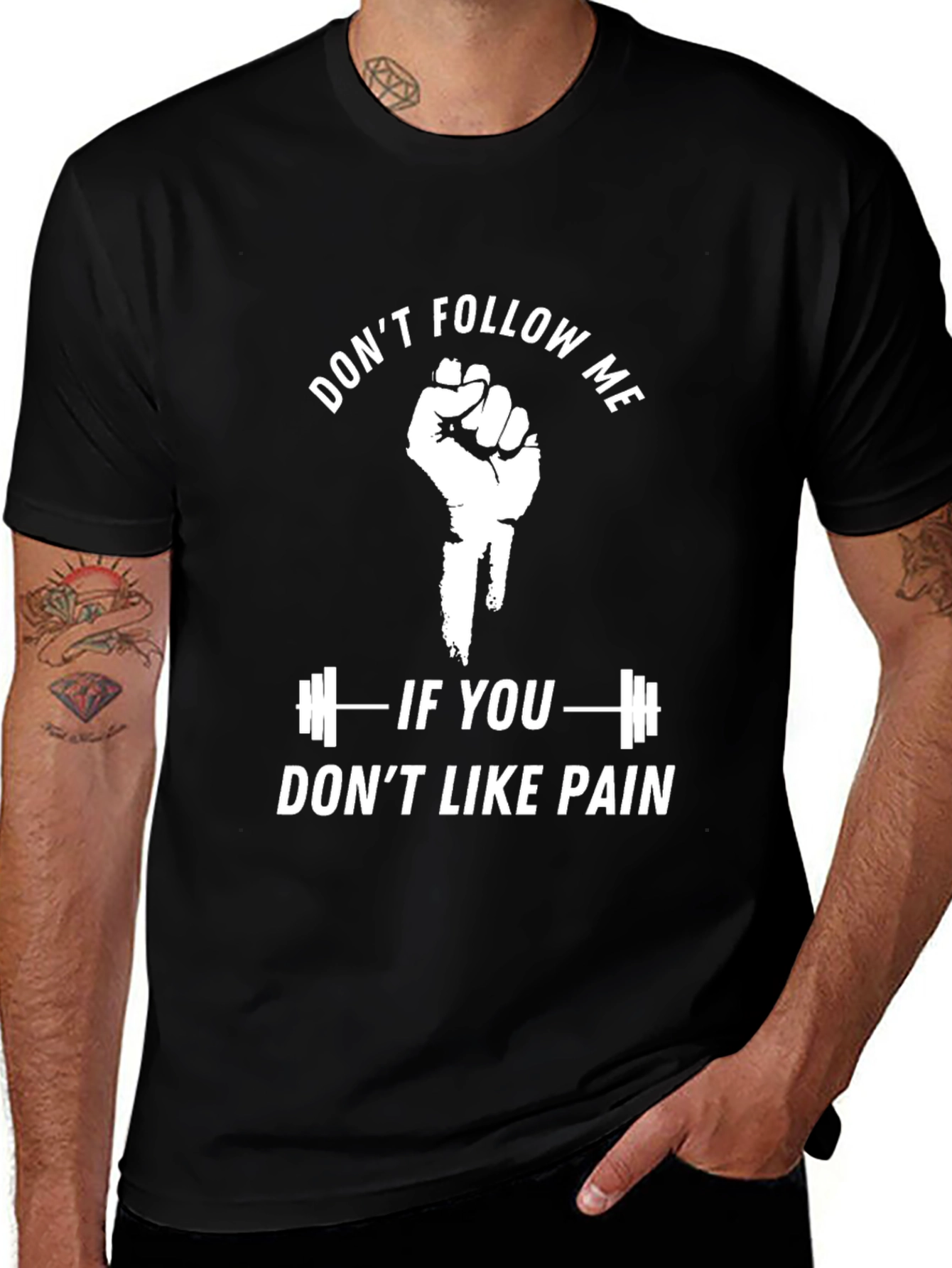 Variant 23 of Don't Follow Me Graphic T-Shirt - Gym Motivation