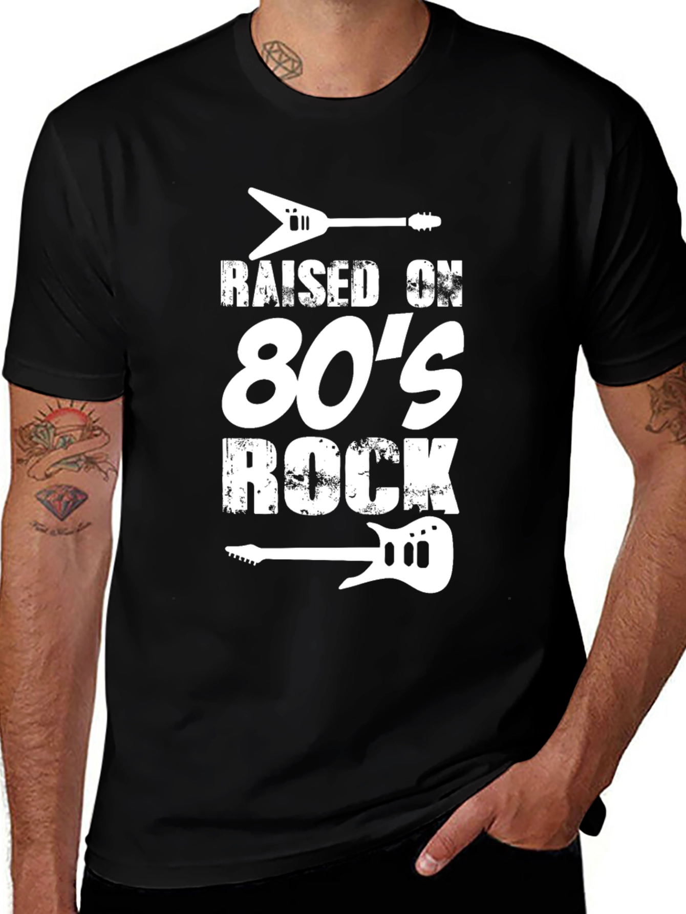 Variant 12 of Raised on 80's Rock T-Shirt