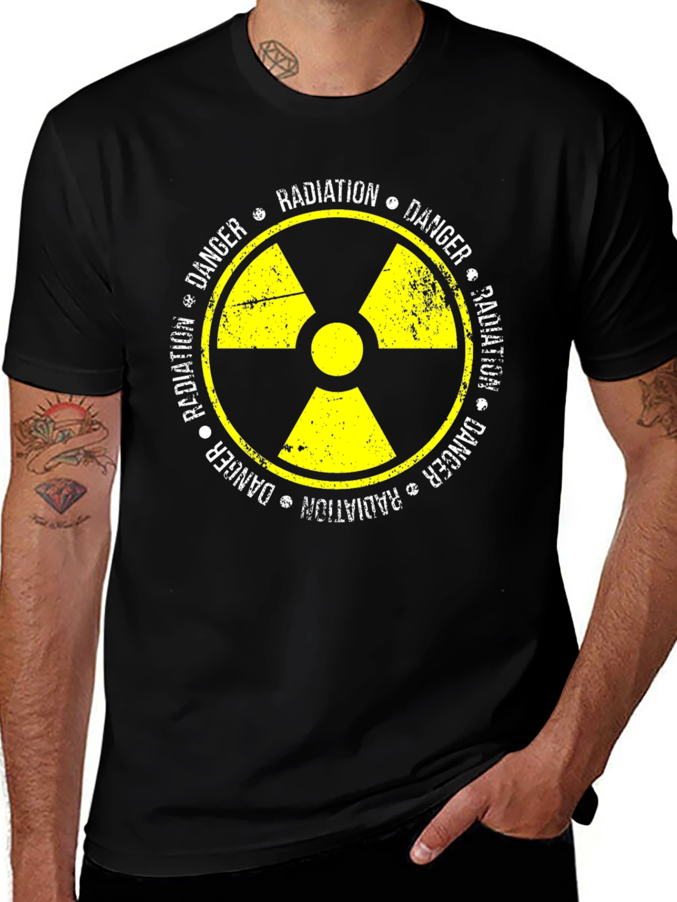 Variant 9 of Radiation Danger Symbol Graphic Tee