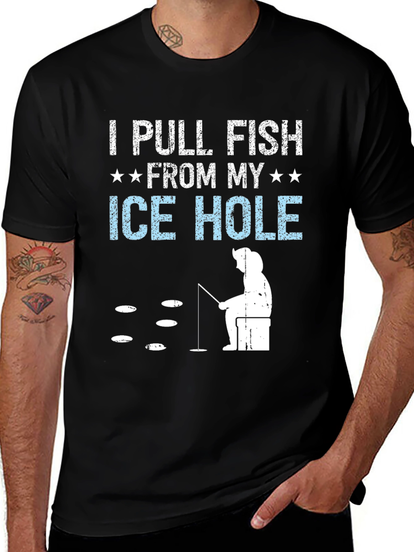 Variant 27 of I Pull Fish From My Ice Hole T-Shirt