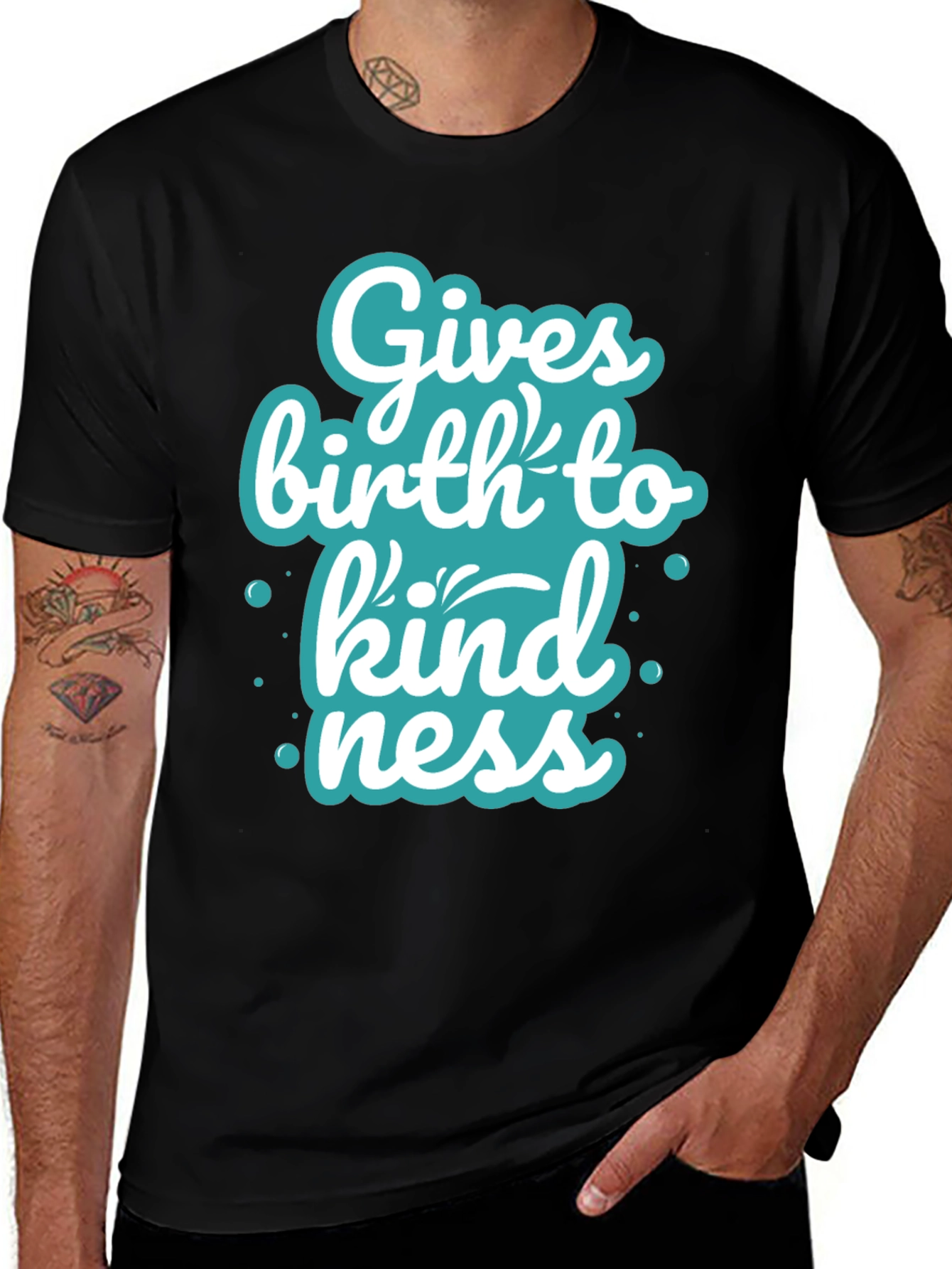 Variant 15 of Gives Birth To Kindness Graphic Tee - Soft Cotton Blend