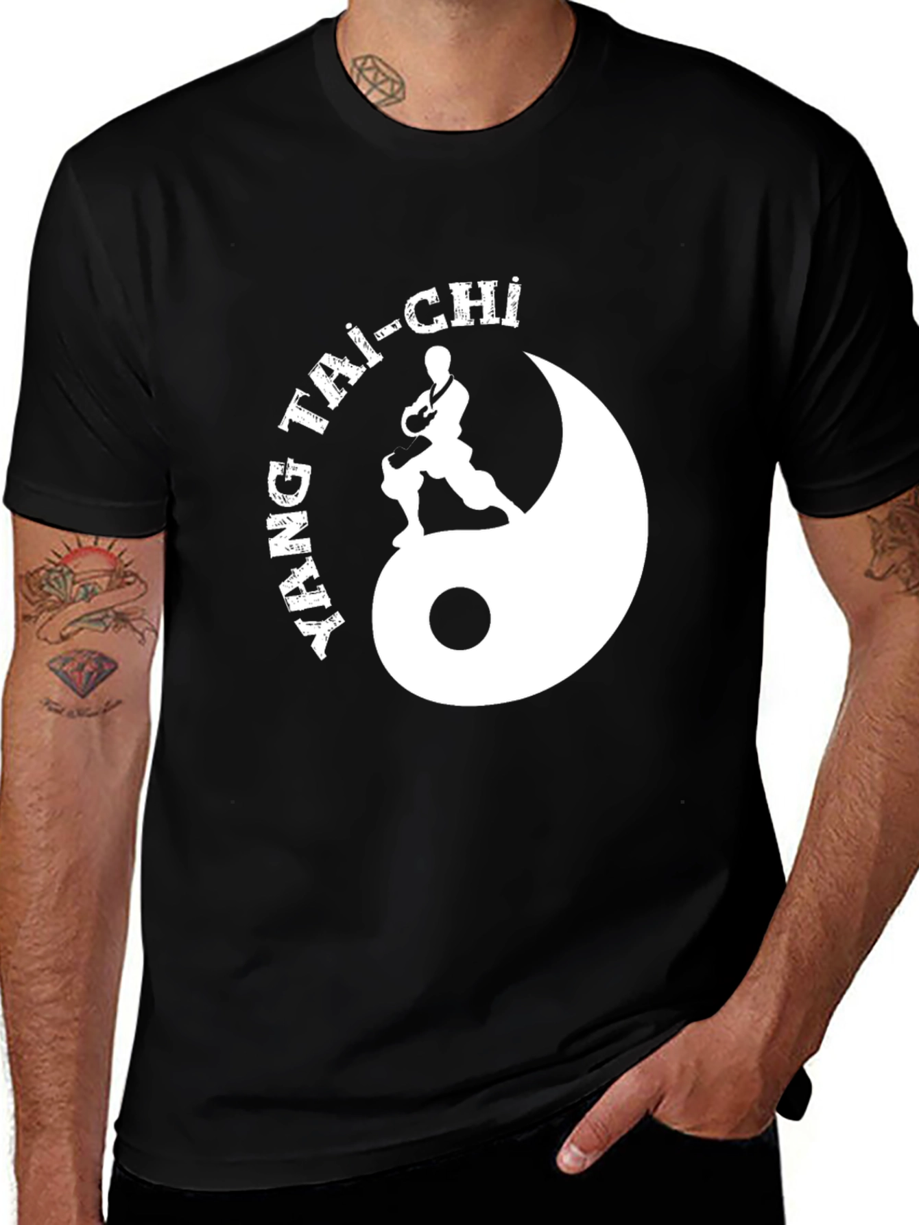 Ying Tai-Chi Graphic Tee - Black
