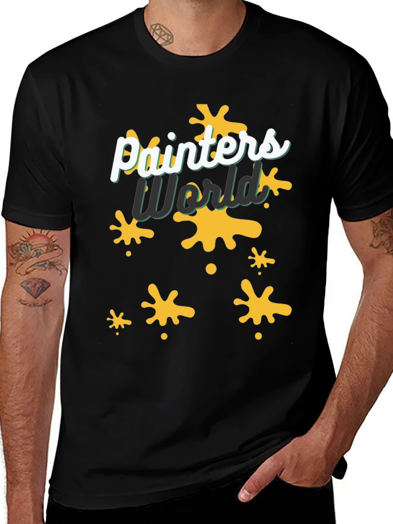 Variant 22 of Painter's World T-Shirt - Trendy Abstract Design