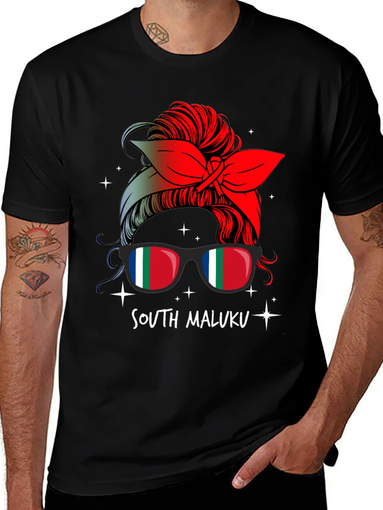 South Maluku Messy Bun T-Shirt